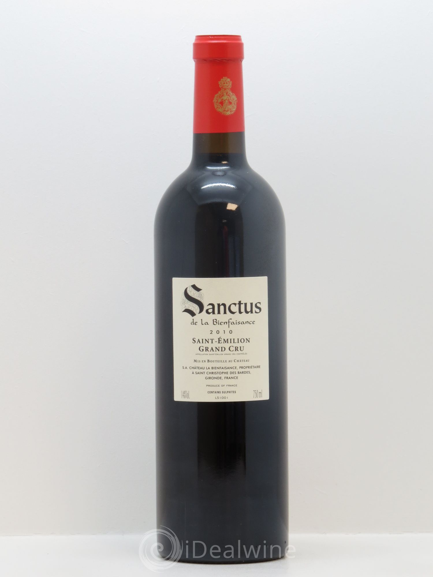 Château Sanctus 2010 - Lot de 1 bouteille - 1