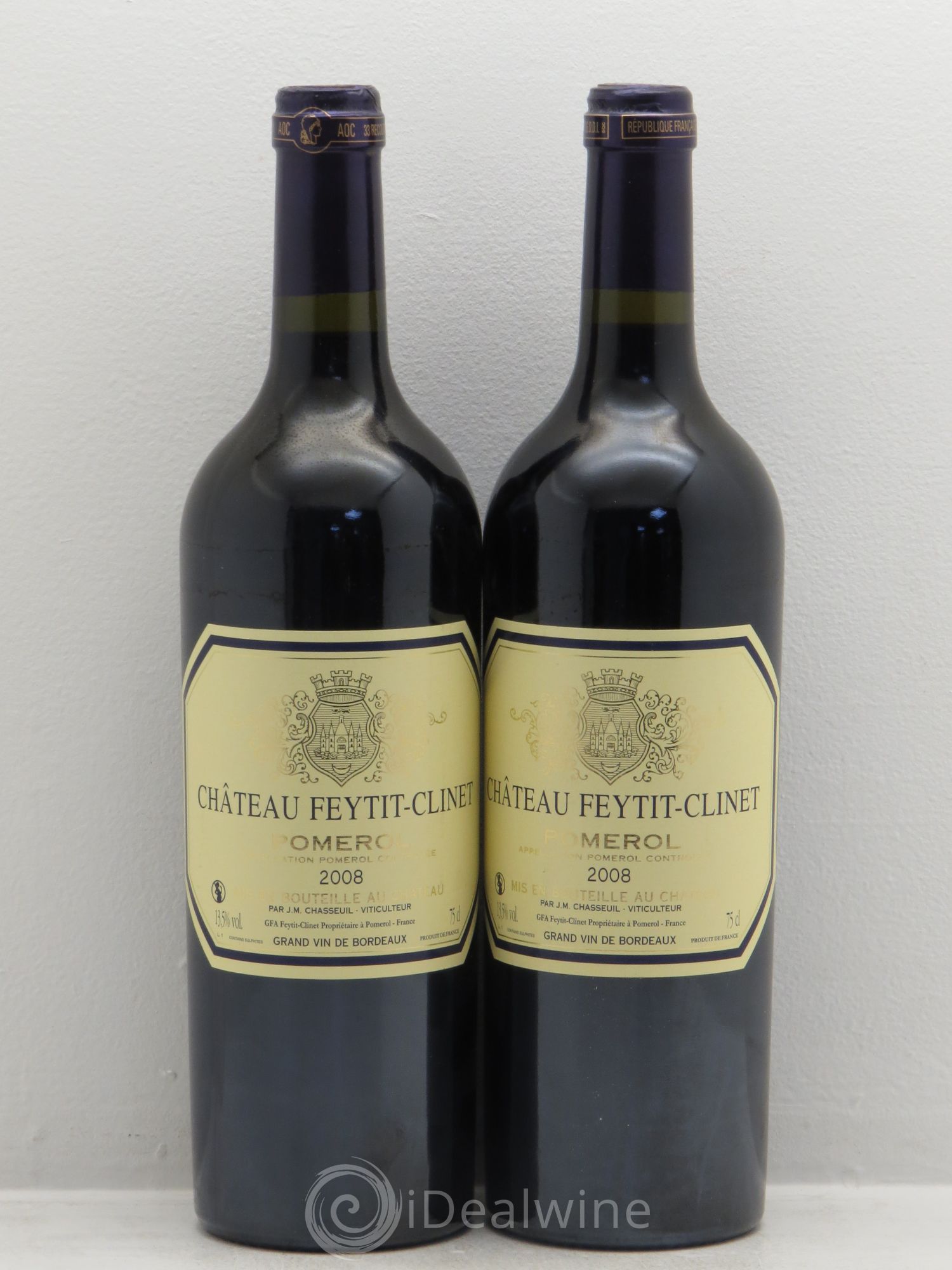 Château Feytit-Clinet 2008 - Lot de 2 bouteilles - 0