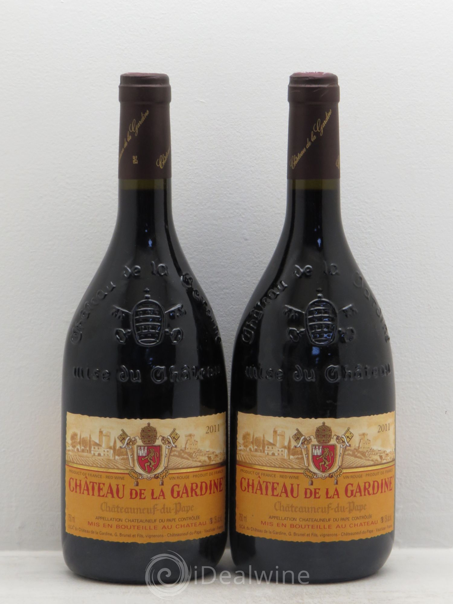 Châteauneuf-du-Pape Château de La Gardine Famille Brunel 2011 - Lot de 2 bouteilles - 0