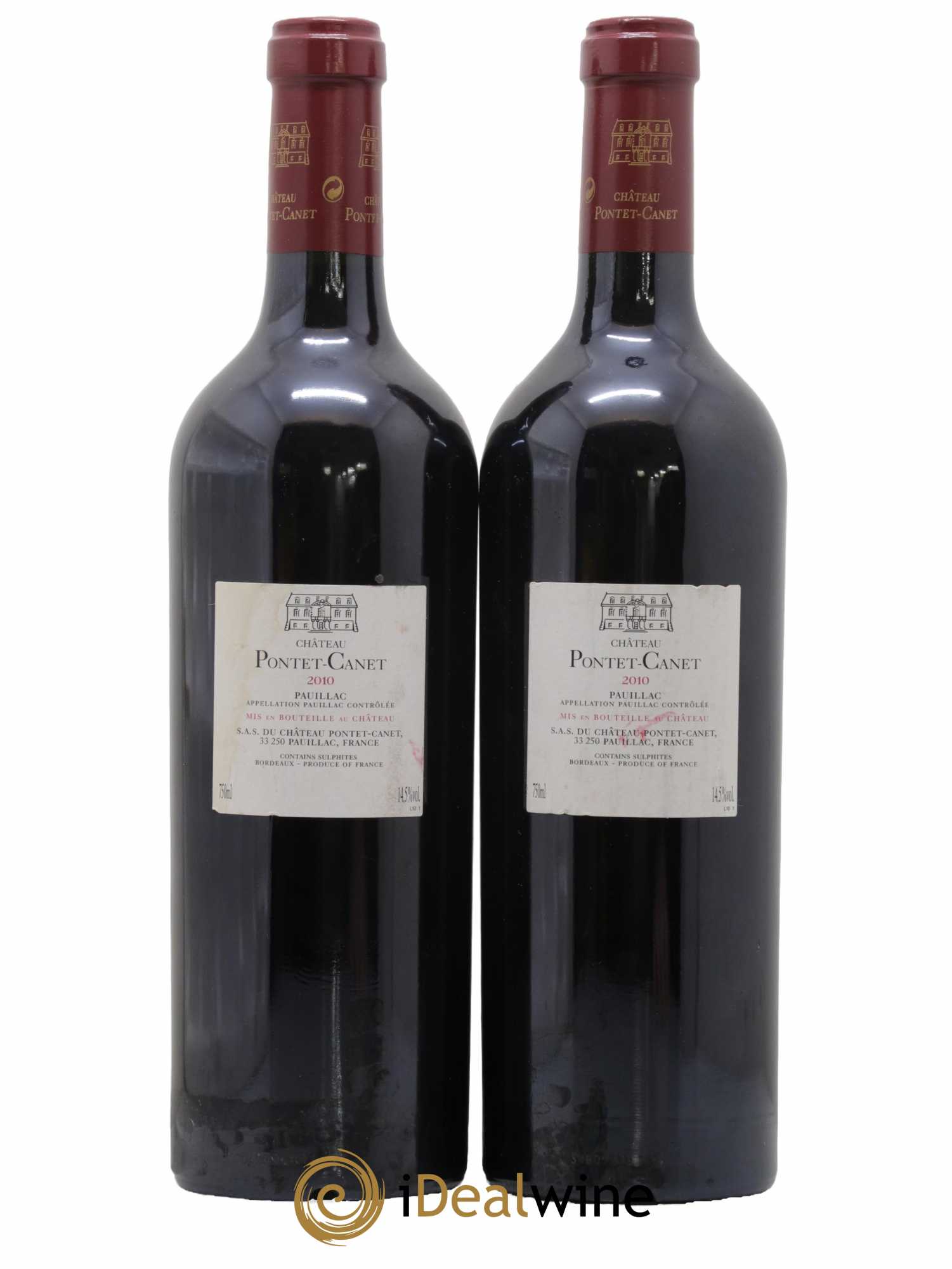 Château Pontet Canet 5ème Grand Cru Classé 2010 - Lot de 2 bouteilles - 1