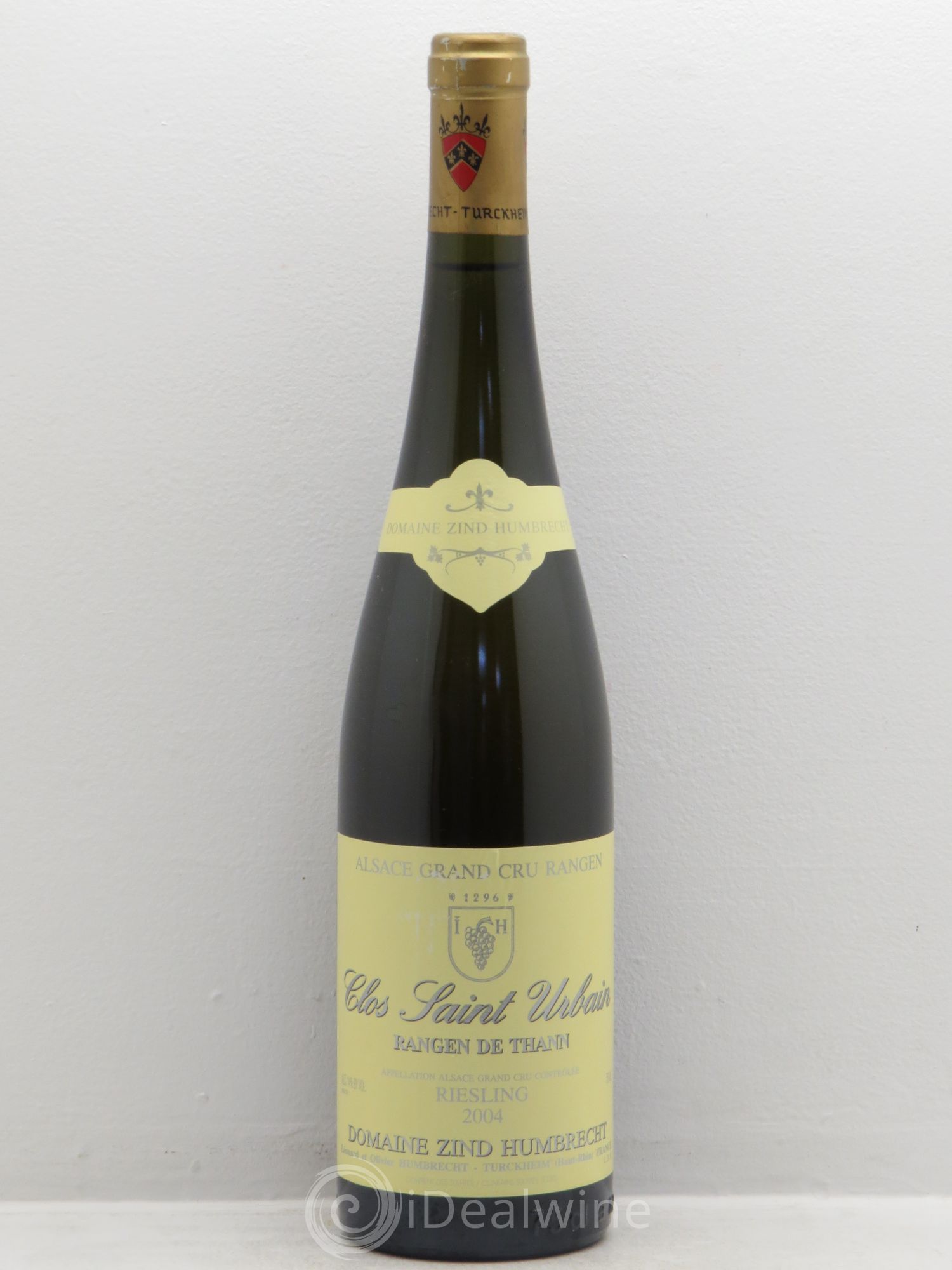 Alsace Riesling Grand Cru Rangen de Thann Clos Saint Urbain Zind-Humbrecht (Domaine) 2004 - Lot de 1 bouteille - 0