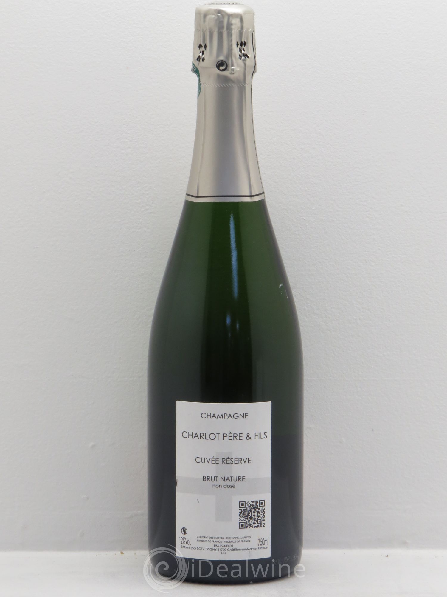 Nature Cuvée Réserve Brut Charlot Père & Fils - Lot de 1 bouteille - 1
