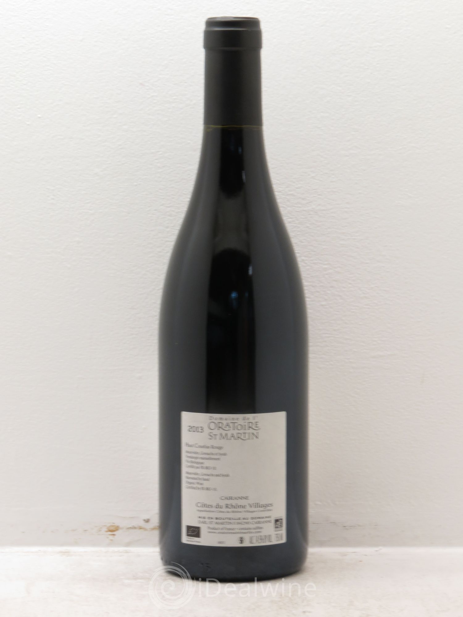 Cairanne Haut-Coustias Oratoire Saint-Martin - Frédéric et François Alary 2013 - Lot de 1 bouteille - 1