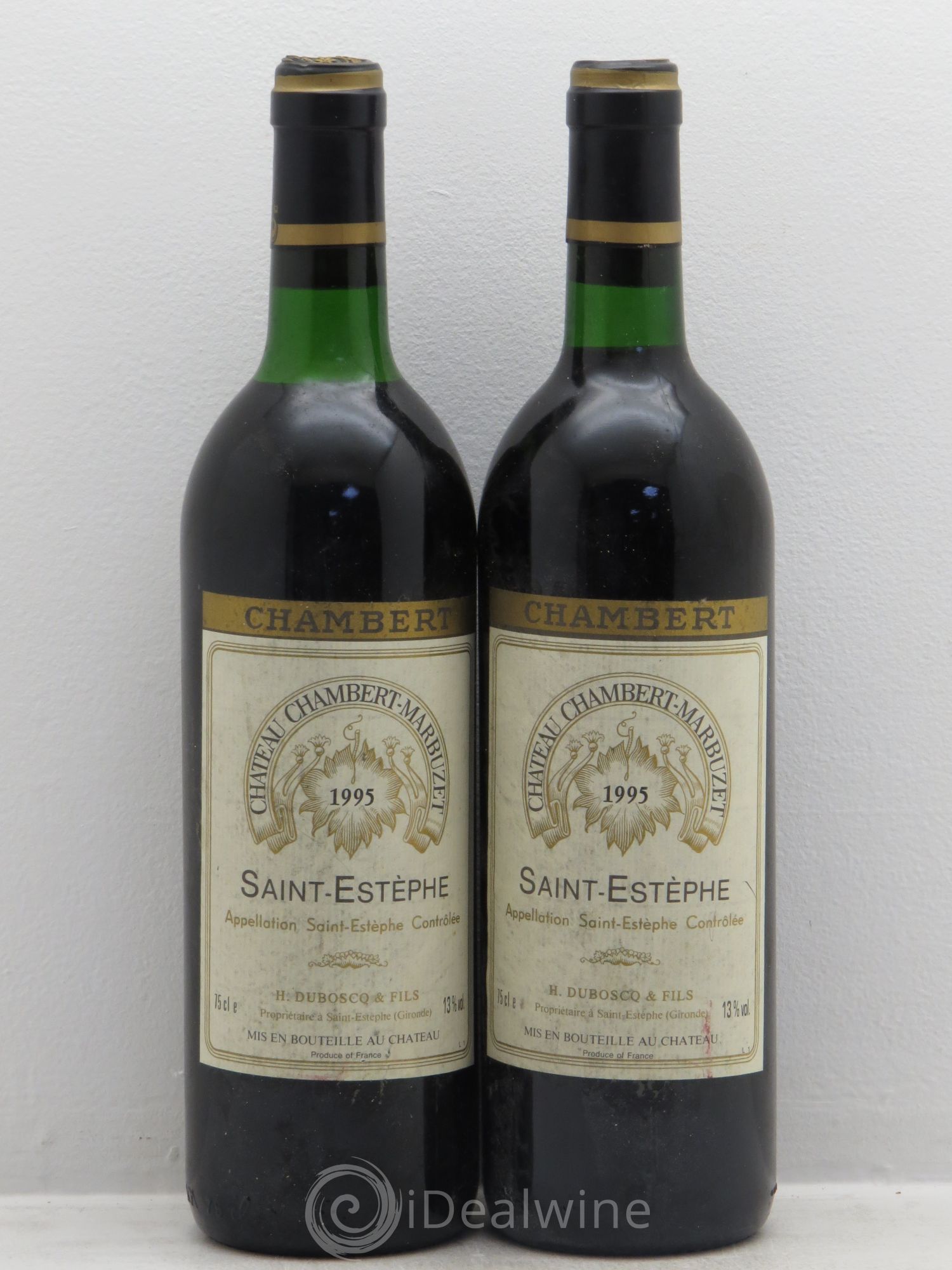 Château Chambert-Marbuzet Cru Bourgeois 1995 - Lot de 2 bouteilles - 0
