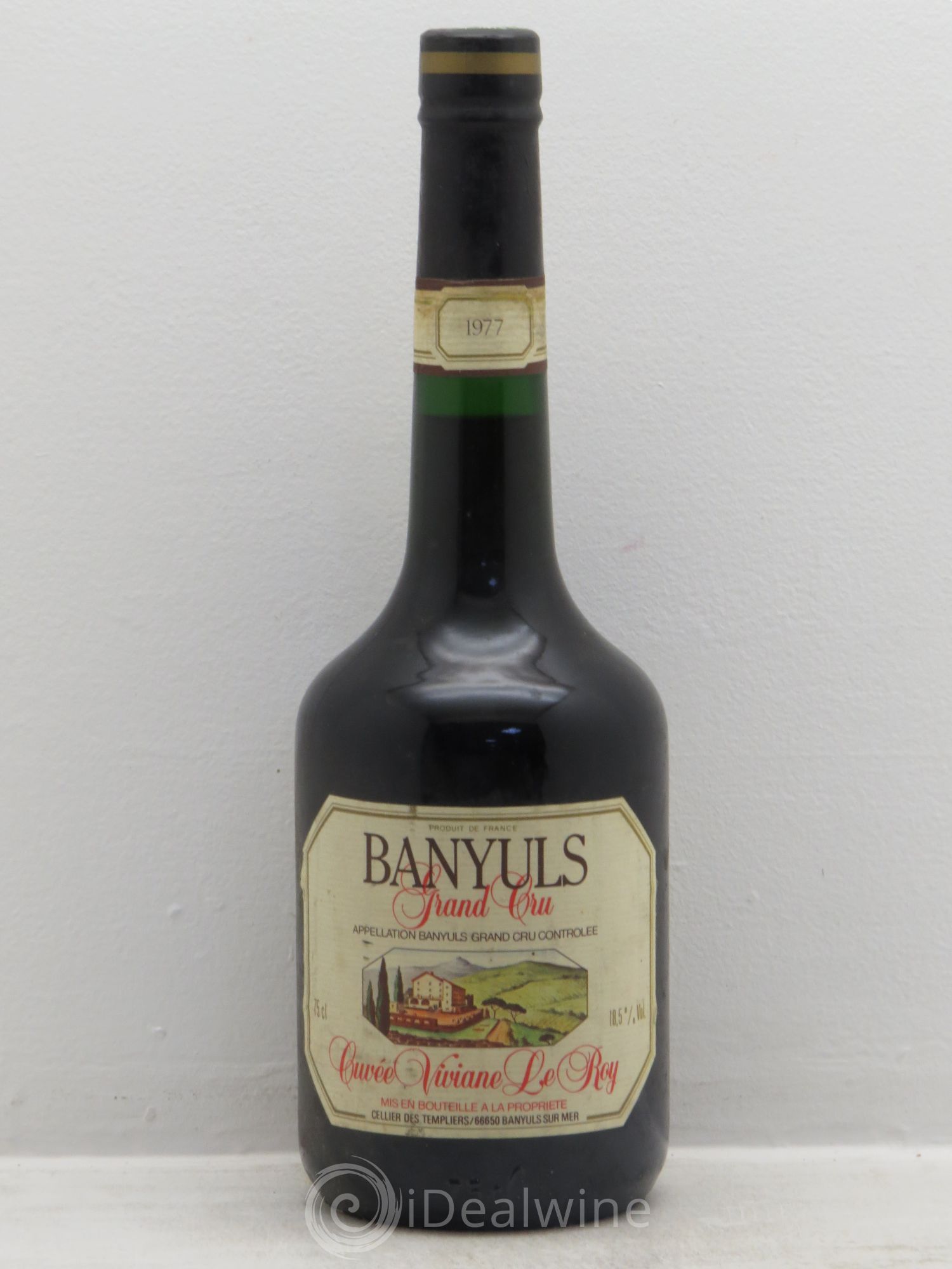 Banyuls Cuvée Viviane Le Roy Celllier des Templiers 1977 - Posten von 1 Flasche - 0