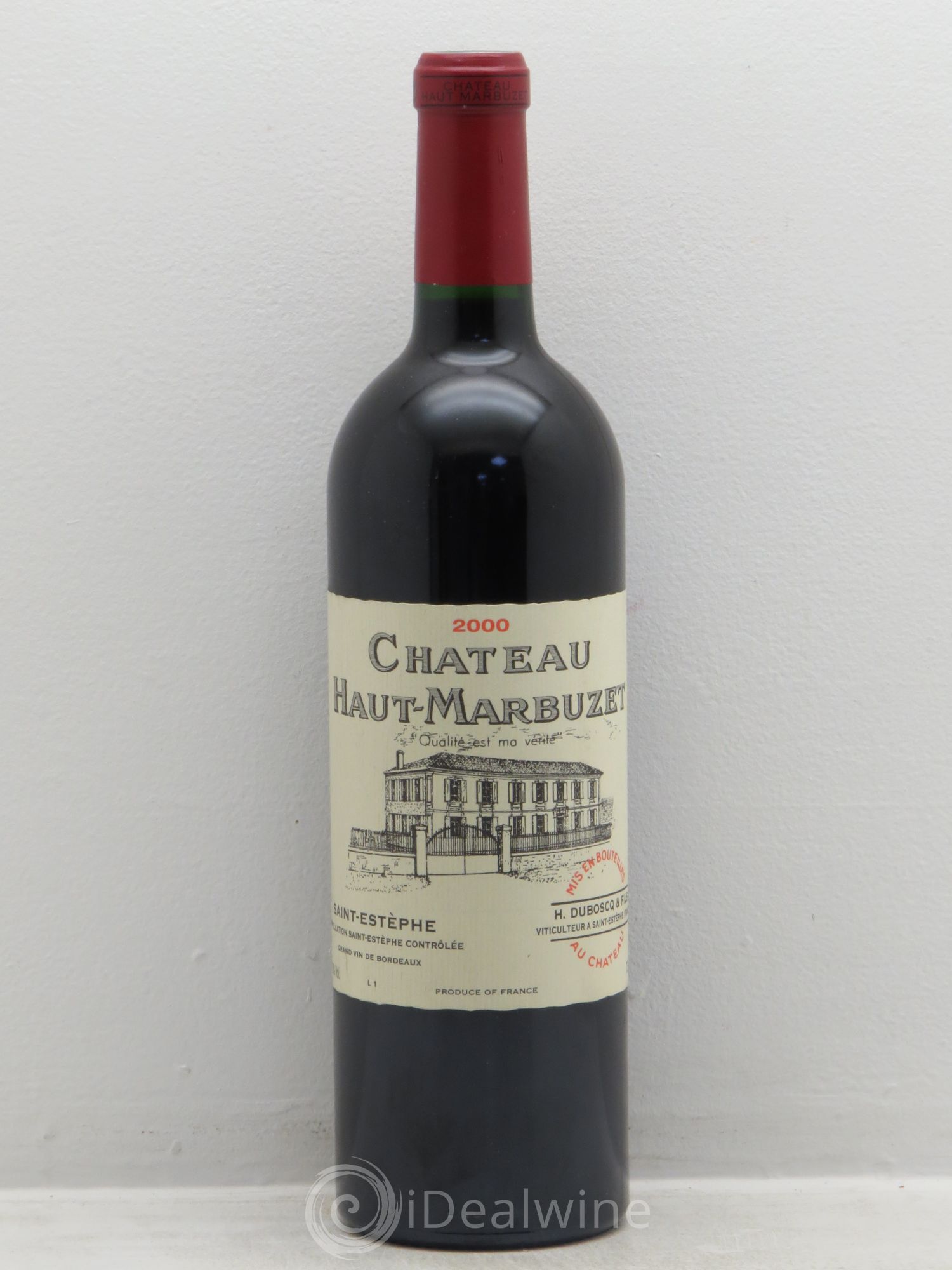 Château Haut Marbuzet 2000 - Lot de 1 bouteille - 0