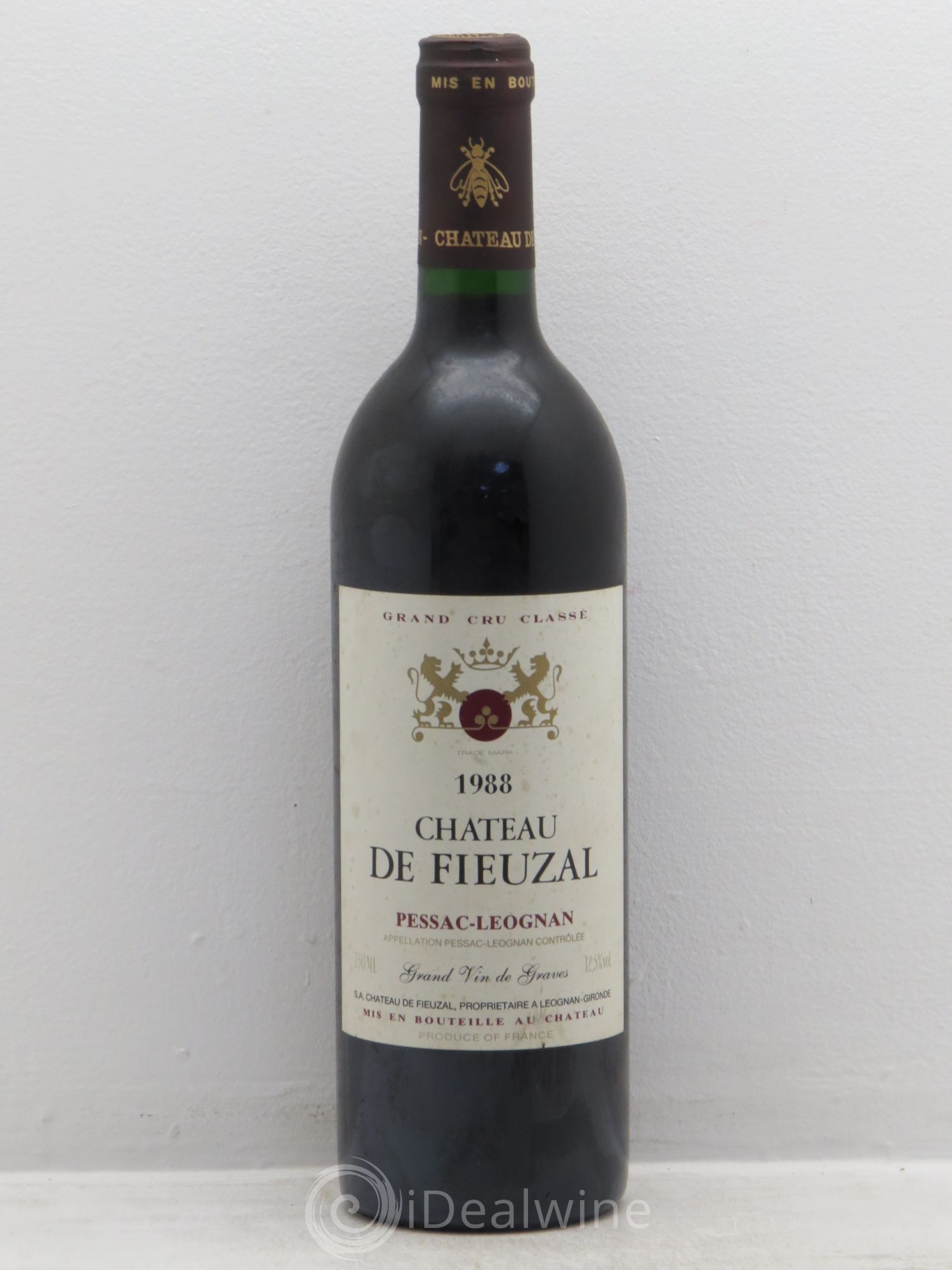Château de Fieuzal Cru Classé de Graves 1988 - Lot de 1 bouteille - 0