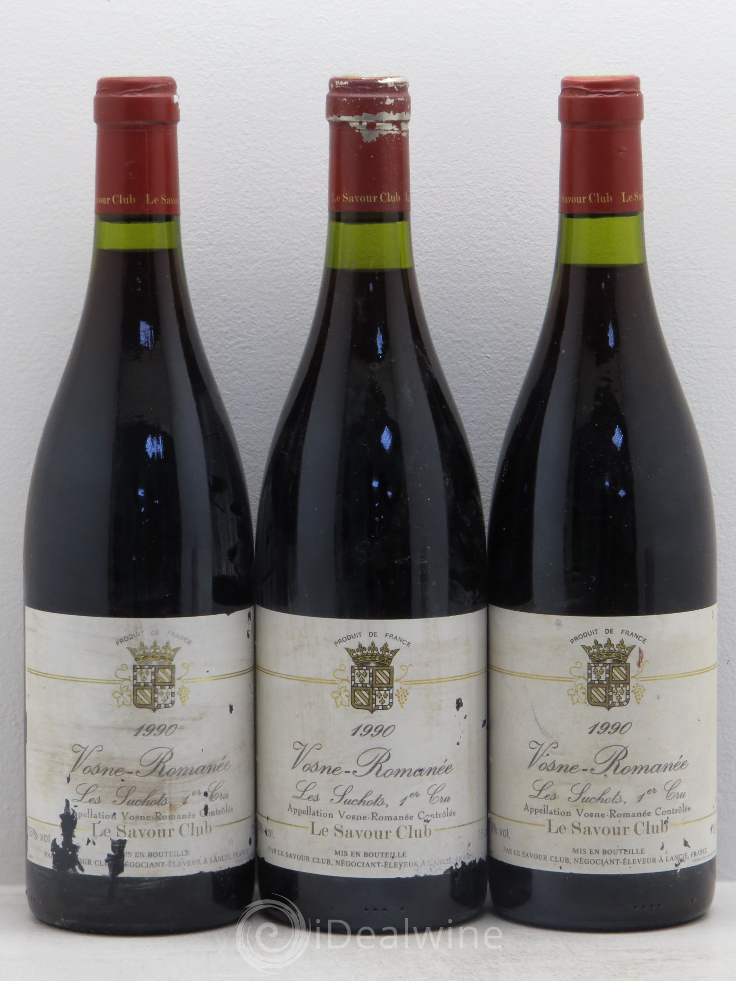 Vosne-Romanée 1er Cru Savour Club 1990 - Lot de 3 bouteilles - 0