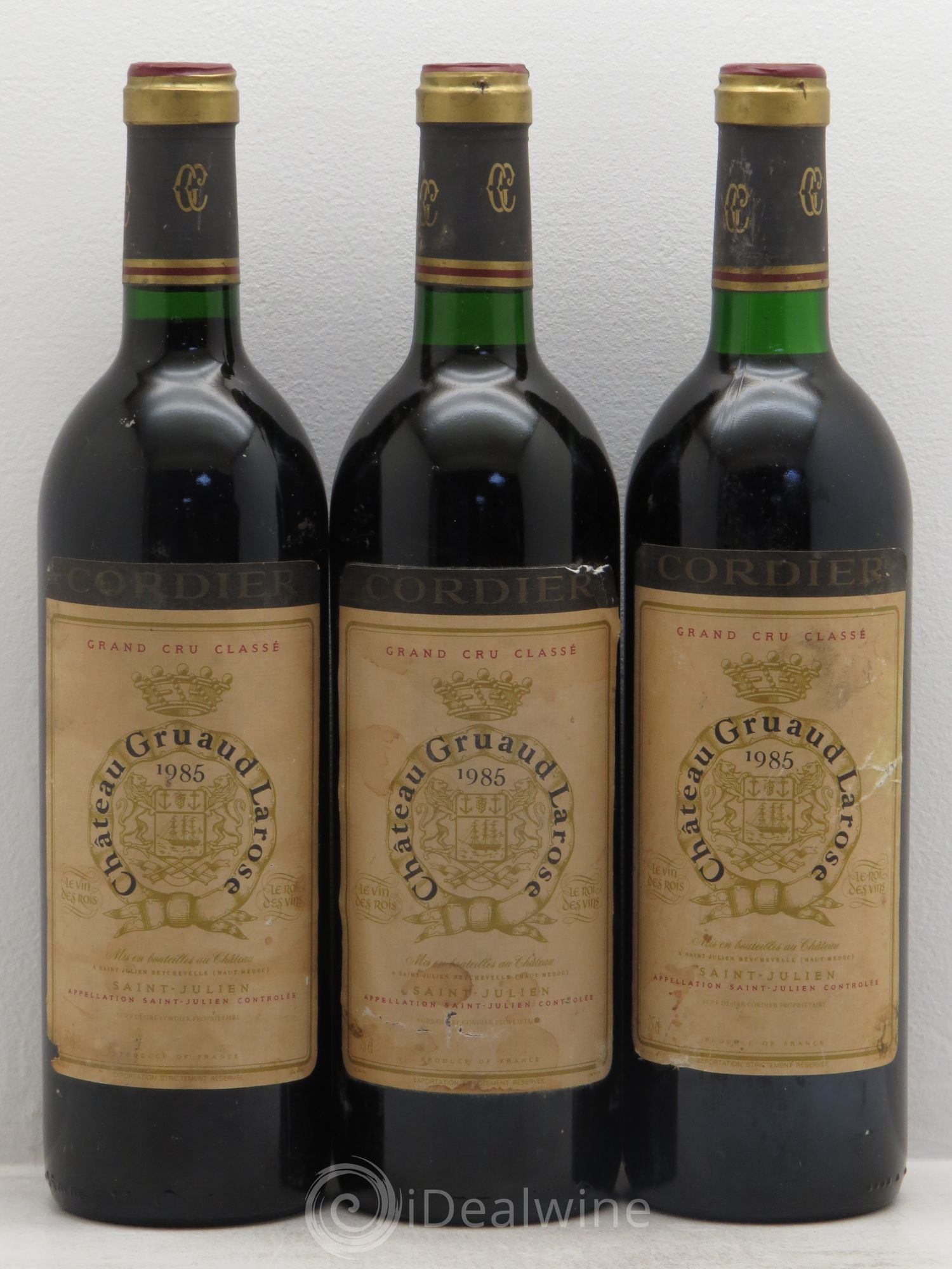 Château Gruaud Larose 2ème Grand Cru Classé 1985 - Lot de 3 bouteilles - 0