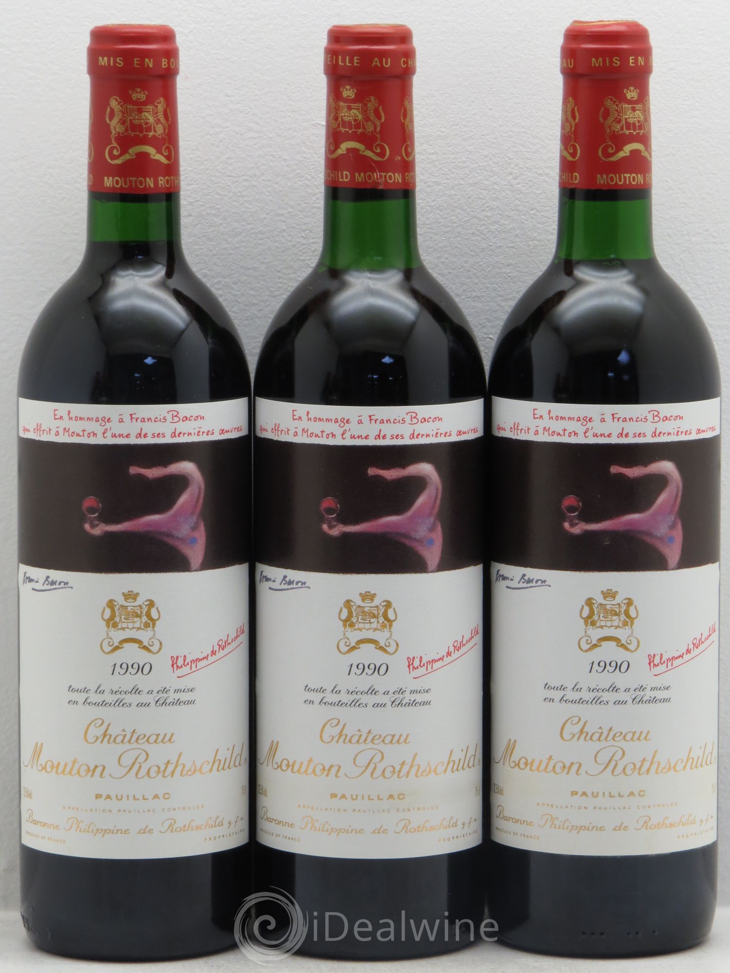 Château Mouton Rothschild 1er Grand Cru Classé 1990 - Lot de 6 bouteilles - 2
