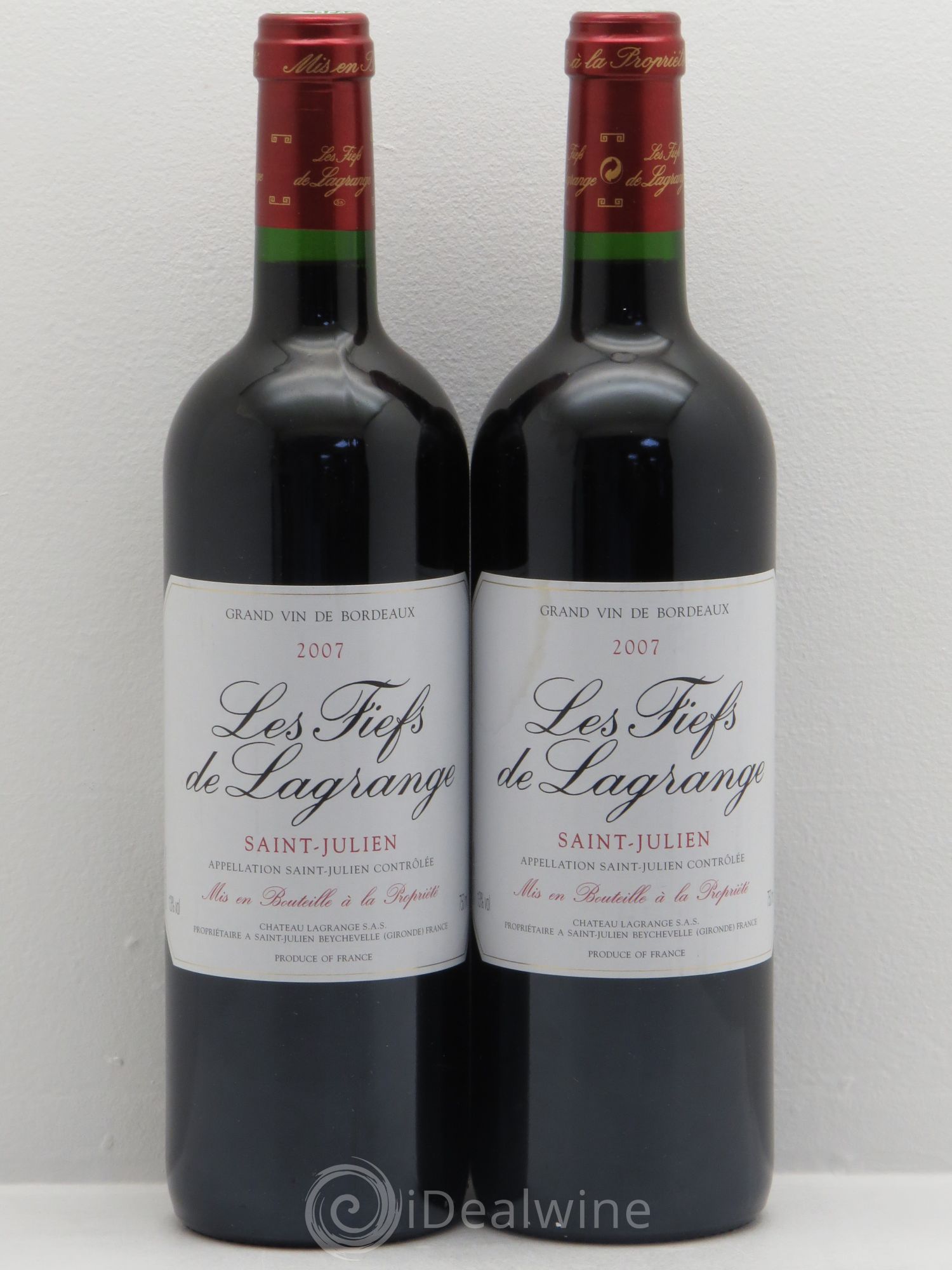 Les Fiefs de Lagrange Second Vin 2007 - Lot de 2 bouteilles - 0