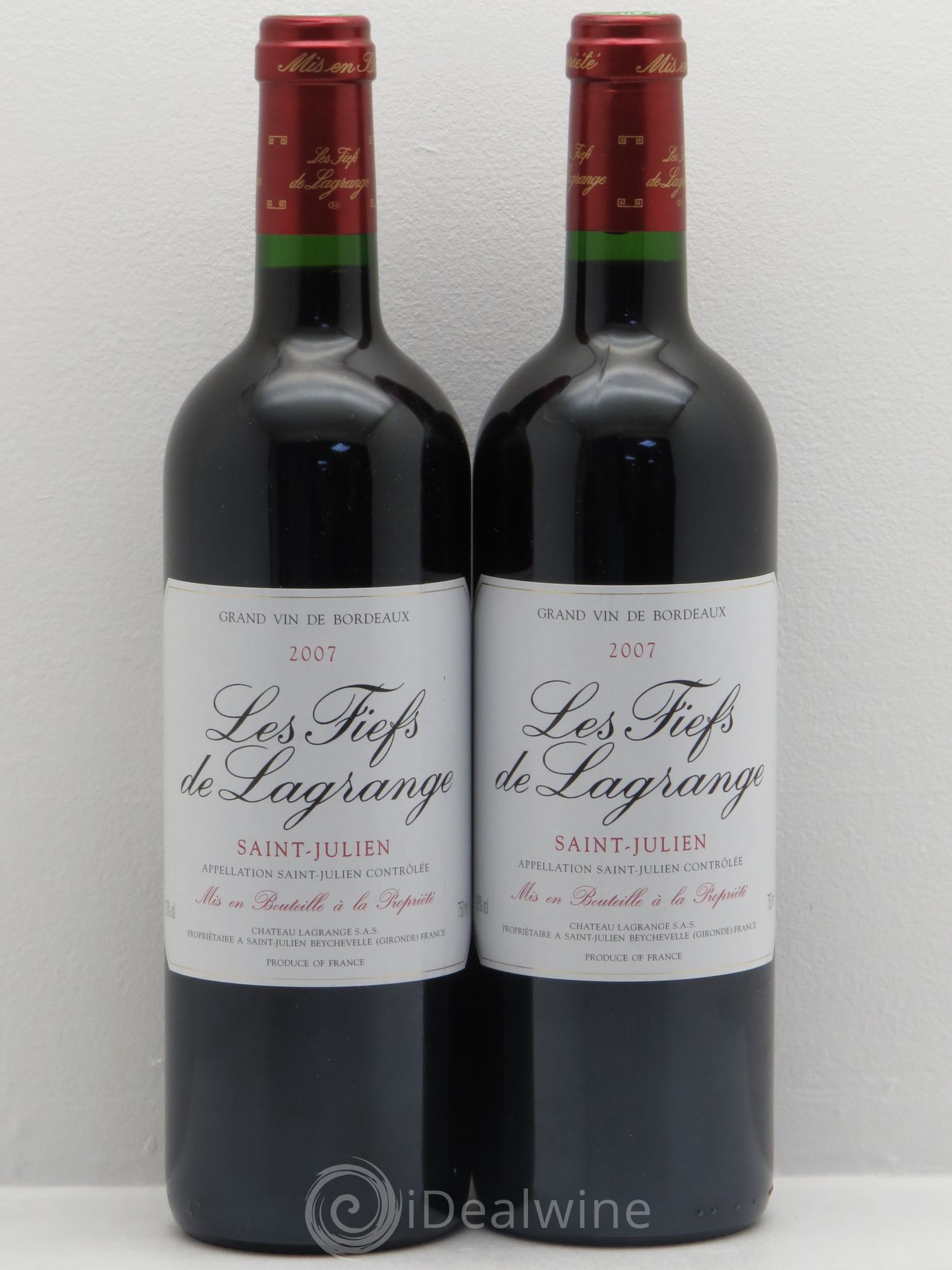 Les Fiefs de Lagrange Second Vin 2007 - Lot de 2 bouteilles - 0