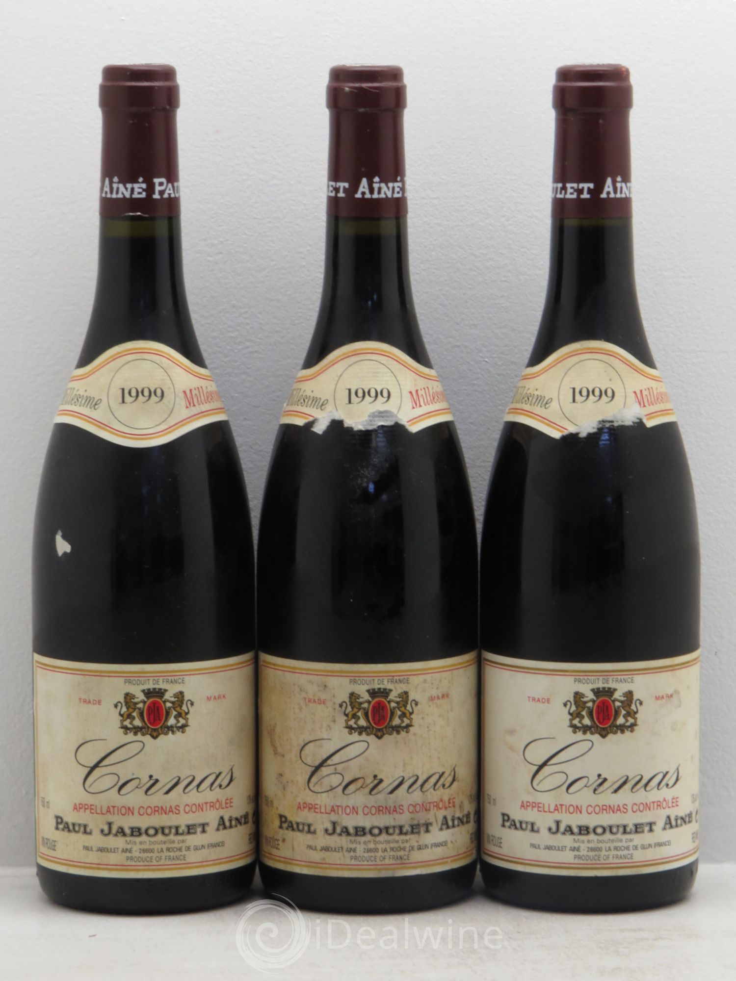 Cornas Paul Jaboulet Ainé 1999 - Lot de 3 bouteilles - 0