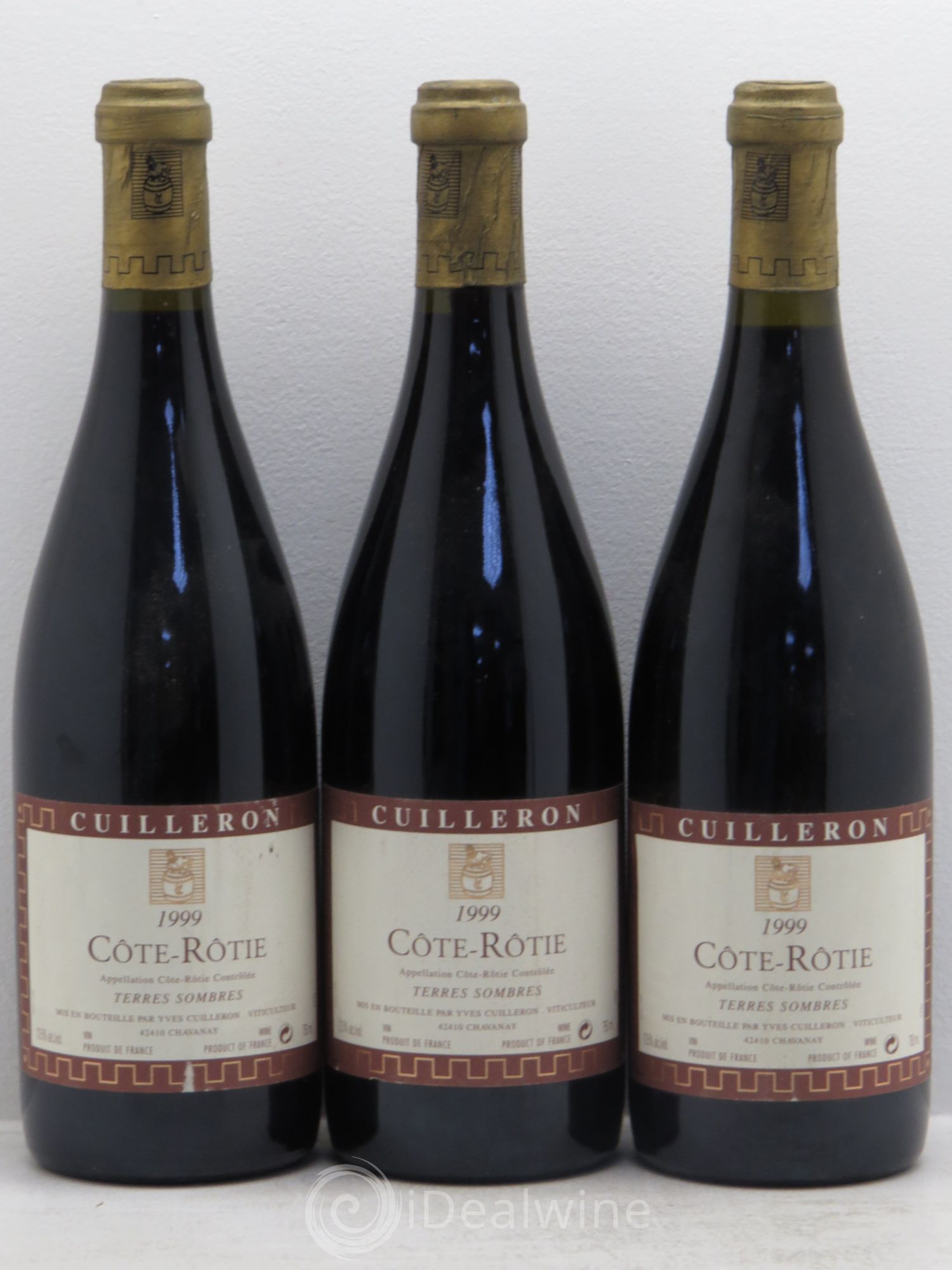 Côte-Rôtie Terres Sombres Yves Cuilleron (Domaine) 1999 - Lot de 3 bouteilles - 0