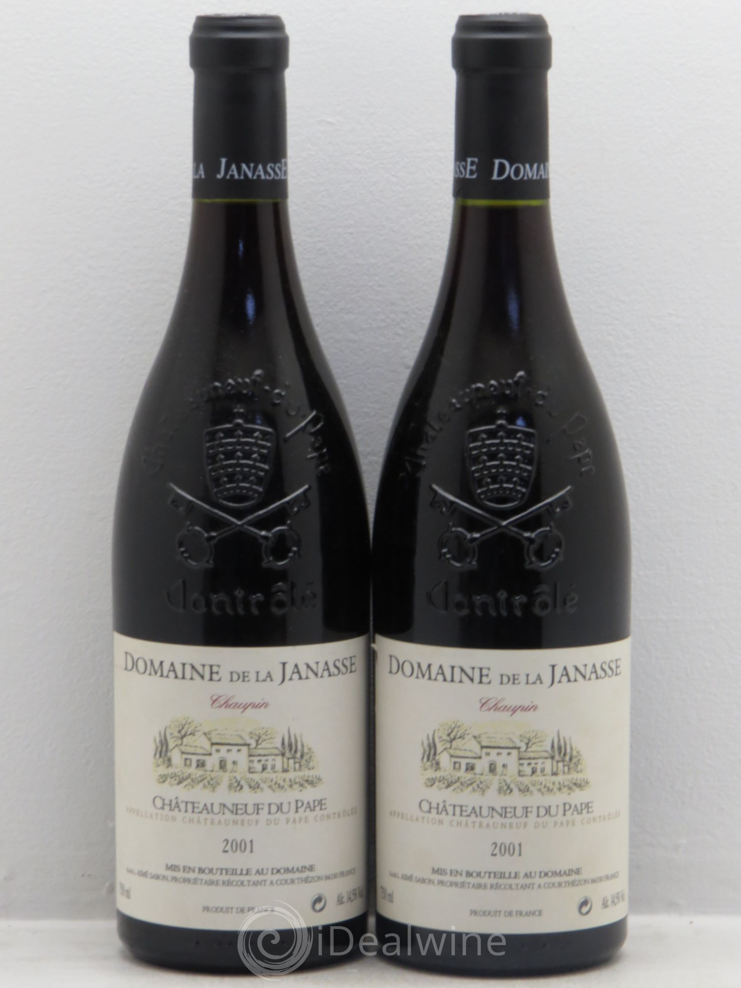 Châteauneuf-du-Pape Cuvée Chaupin La Janasse (Domaine de) 2001 - Lot de 2 bouteilles - 0