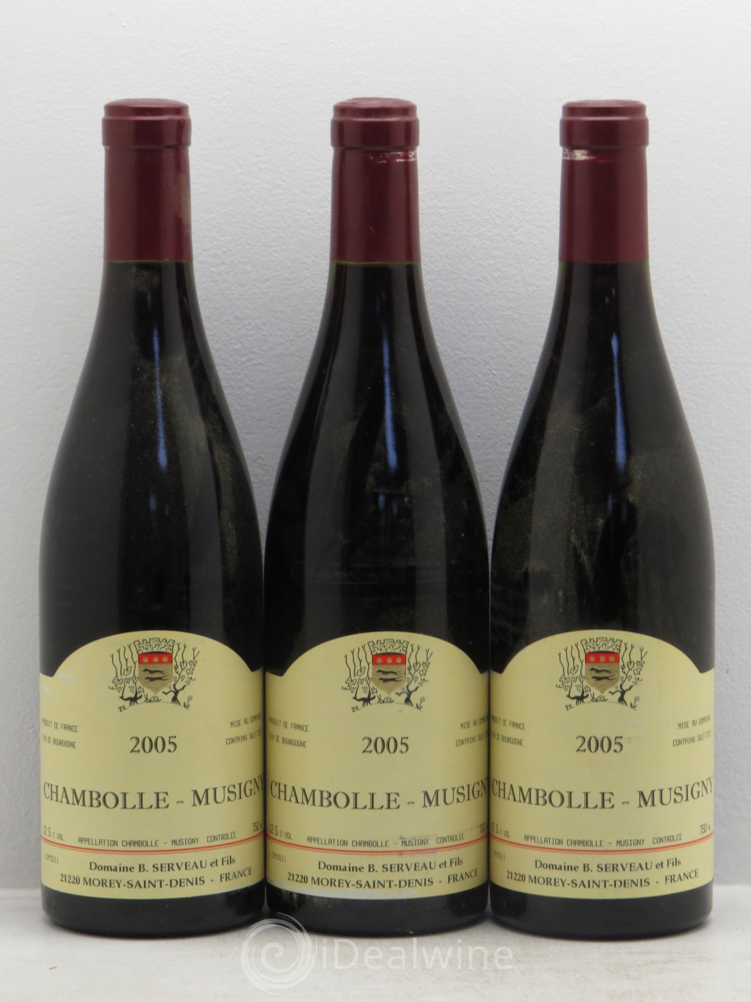 Chambolle-Musigny Domaine B Serveau 2005 - Posten von 3 Flaschen - 0