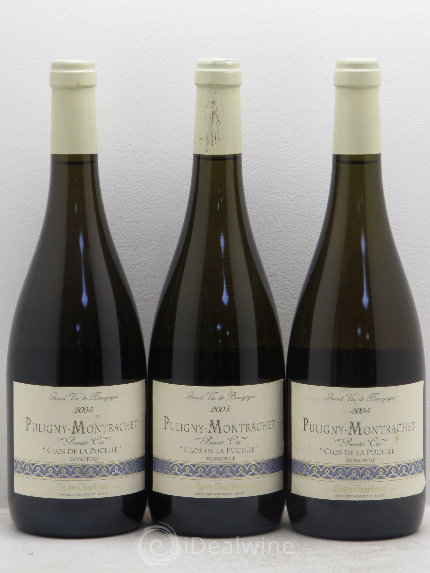 Puligny-Montrachet 1er Cru Clos de la Pucelle Jean Chartron (Domaine) 2005 - Lot de 3 bouteilles - 0