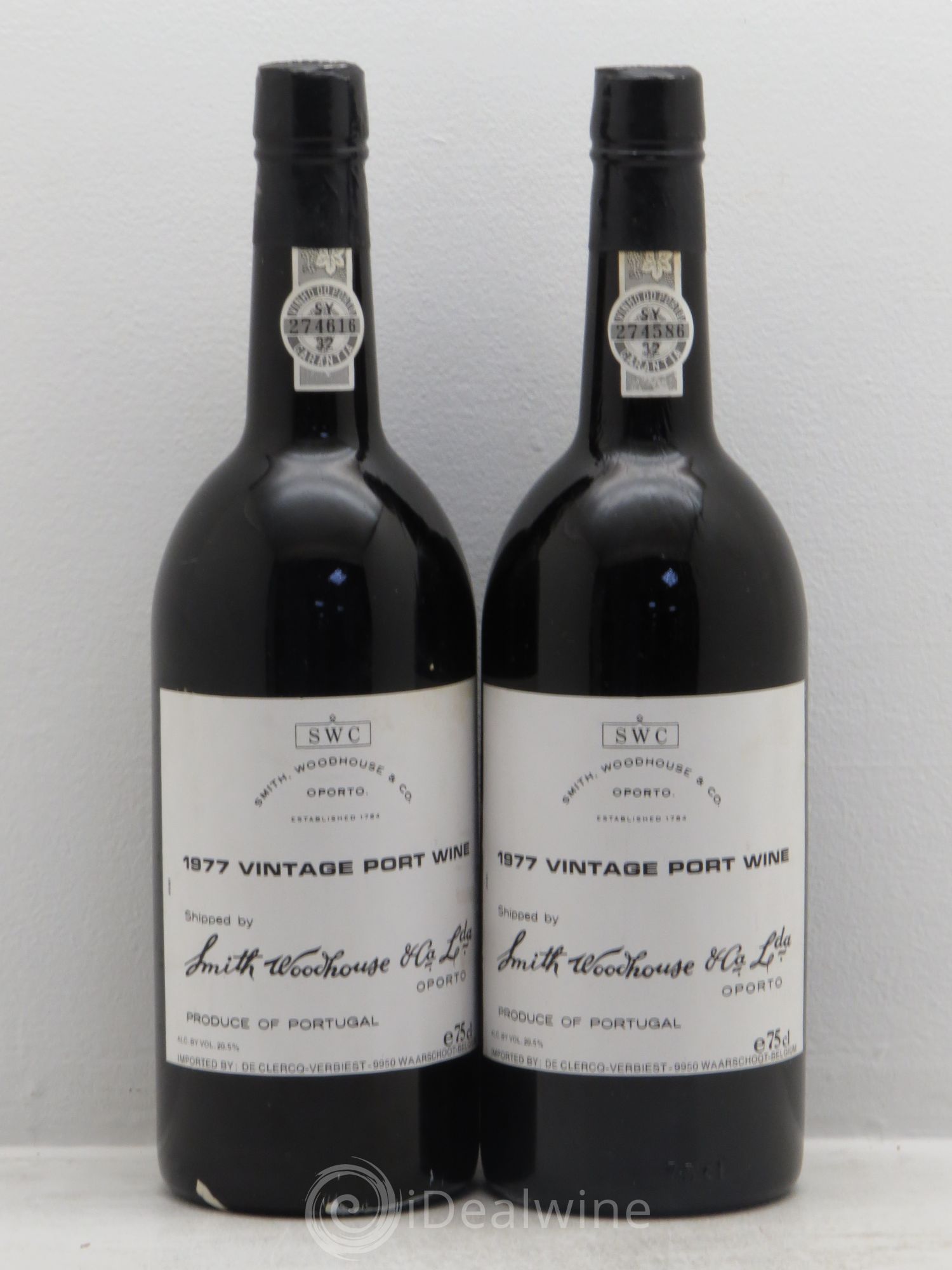 Porto Vintage port Smith Woodhouse 1977 - Posten von 2 Flaschen - 0