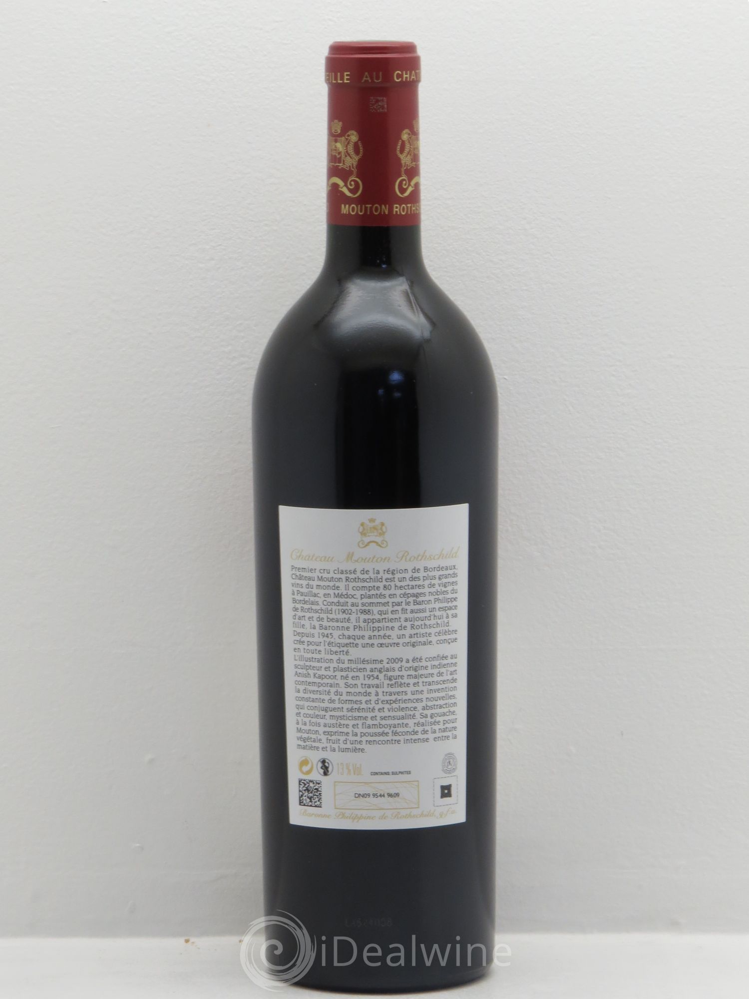 Château Mouton Rothschild 1er Grand Cru Classé 2009 - Lot de 1 bouteille - 1