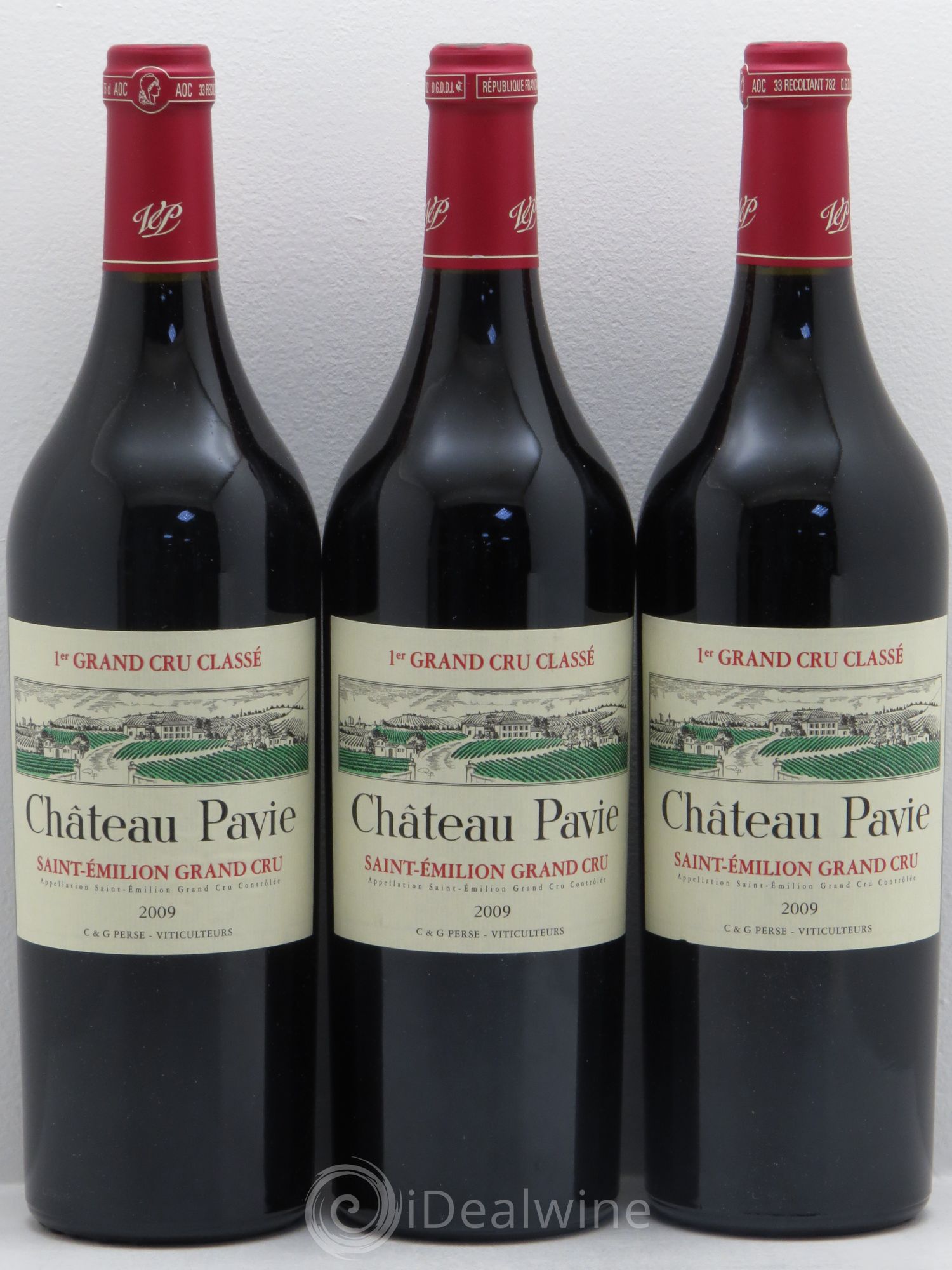 Château Pavie 1er Grand Cru Classé A 2009 - Lot de 3 bouteilles - 0