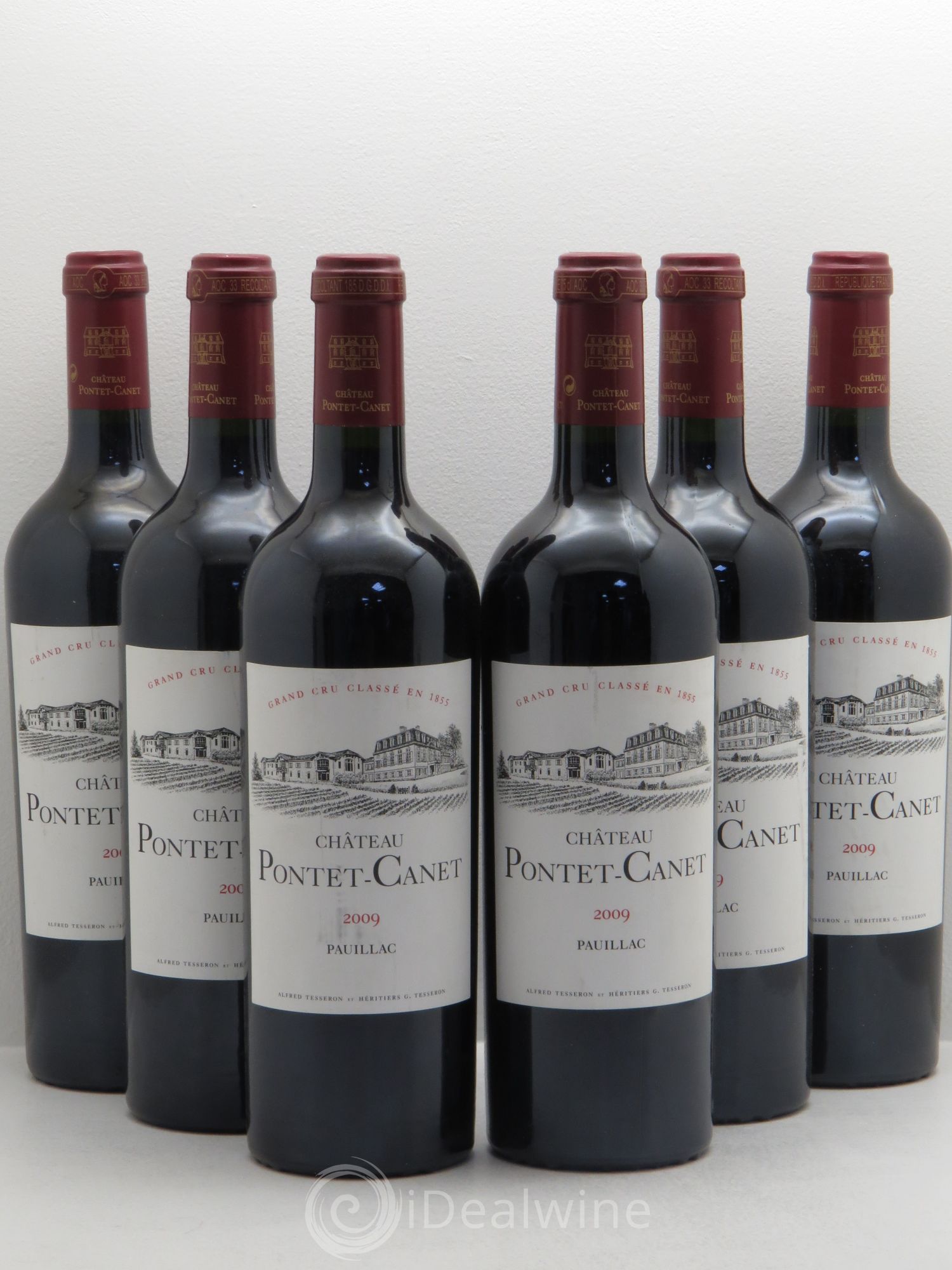 Château Pontet Canet 5ème Grand Cru Classé 2009 - Lot de 6 bouteilles - 0