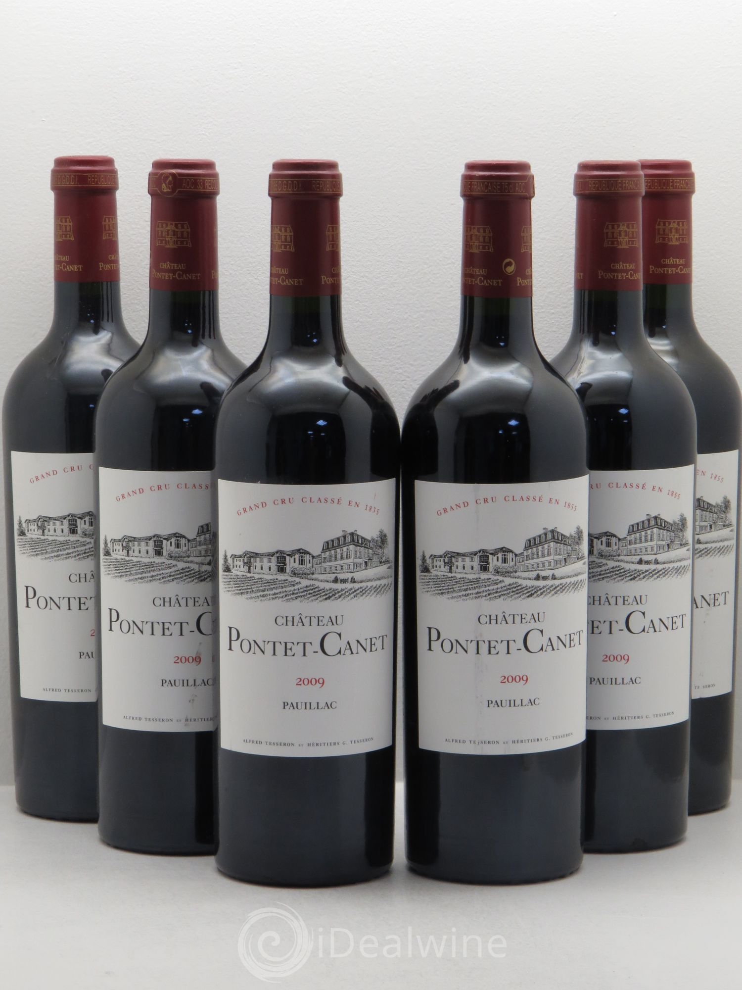 Château Pontet Canet 5ème Grand Cru Classé 2009 - Lot de 6 bouteilles - 0
