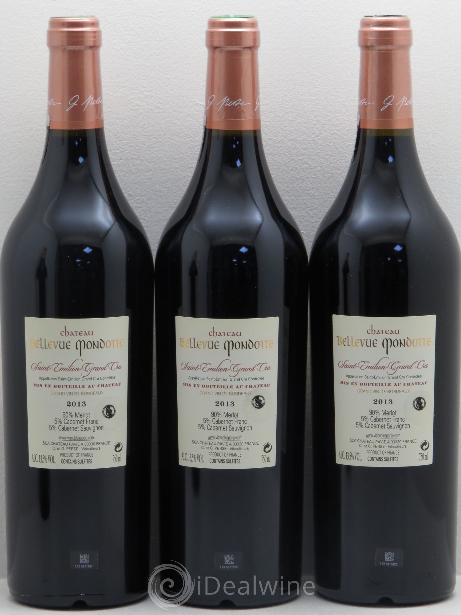 Château Bellevue Mondotte 2013 - Lot de 12 bouteilles - 6