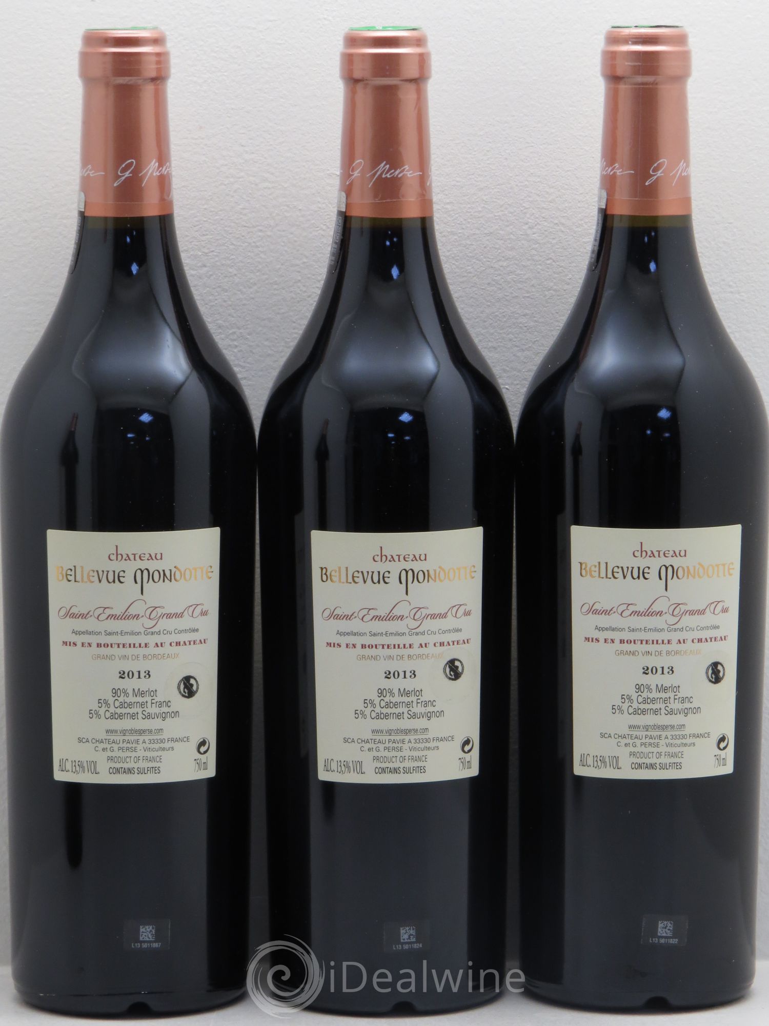 Château Bellevue Mondotte 2013 - Lot de 12 bouteilles - 8