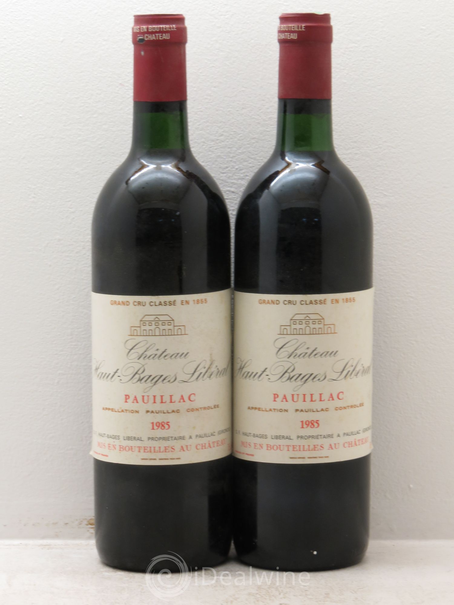 Château Haut Bages Libéral 5ème Grand Cru Classé 1985 - Lot de 2 bouteilles - 0