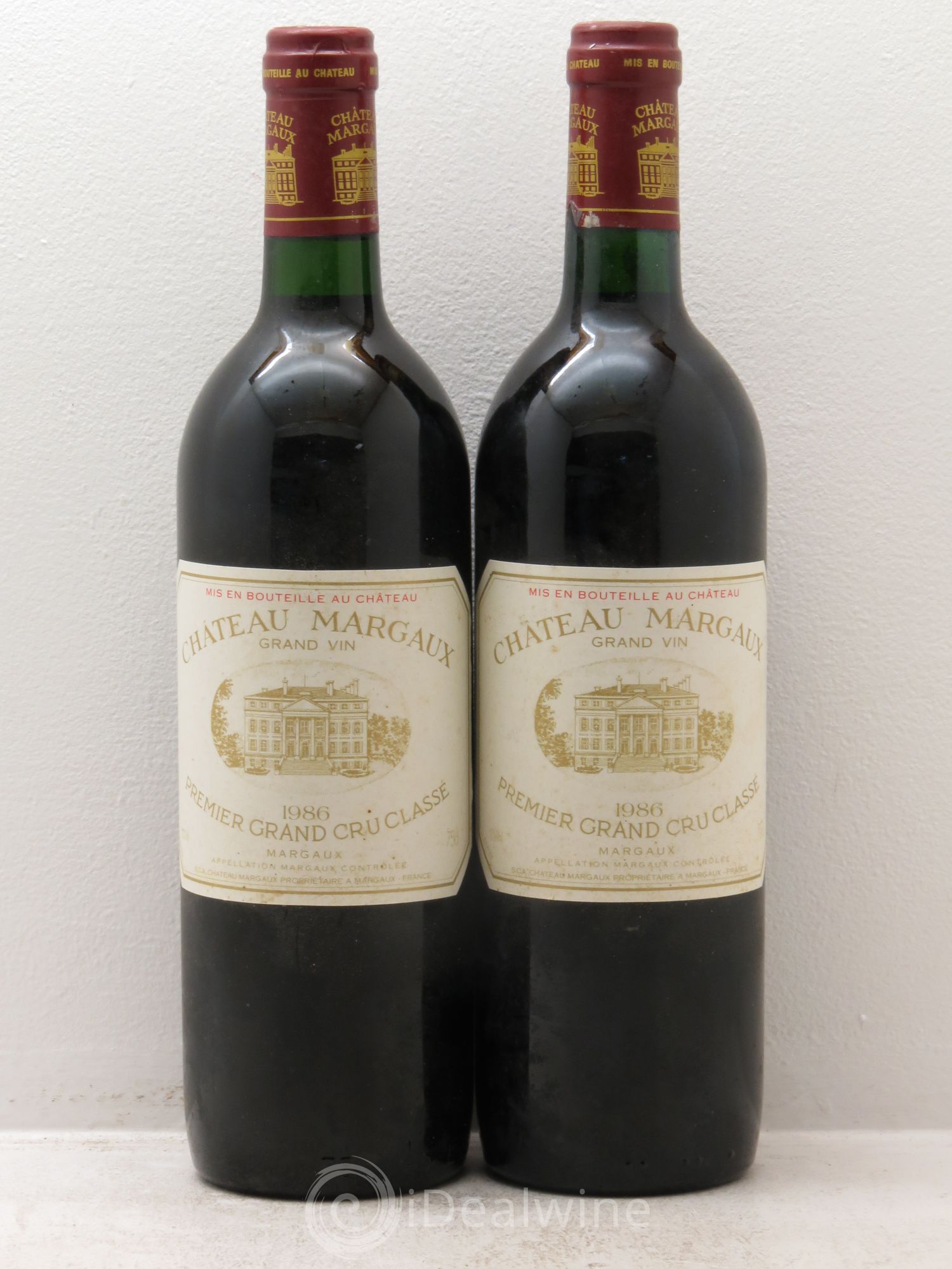 Château Margaux 1er Grand Cru Classé 1986 - Lot de 2 bouteilles - 0