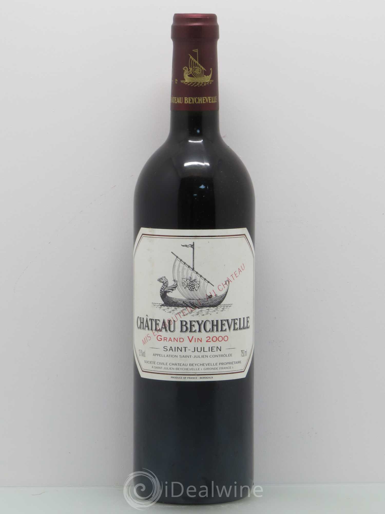 Château Beychevelle 4ème Grand Cru Classé 2000 - Lot de 1 bouteille - 0