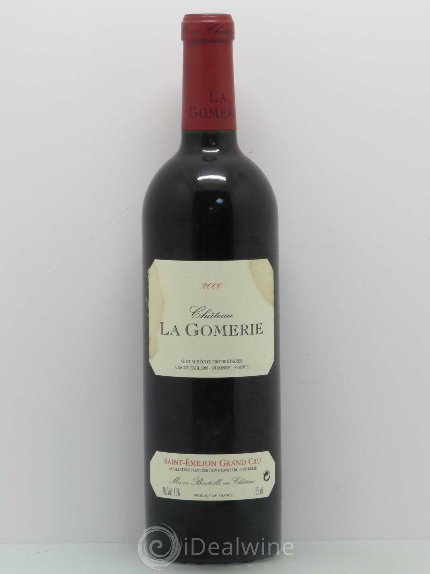 Château La Gomerie Saint-Emilion Grand Cru 2000 - Posten von 1 Flasche - 0