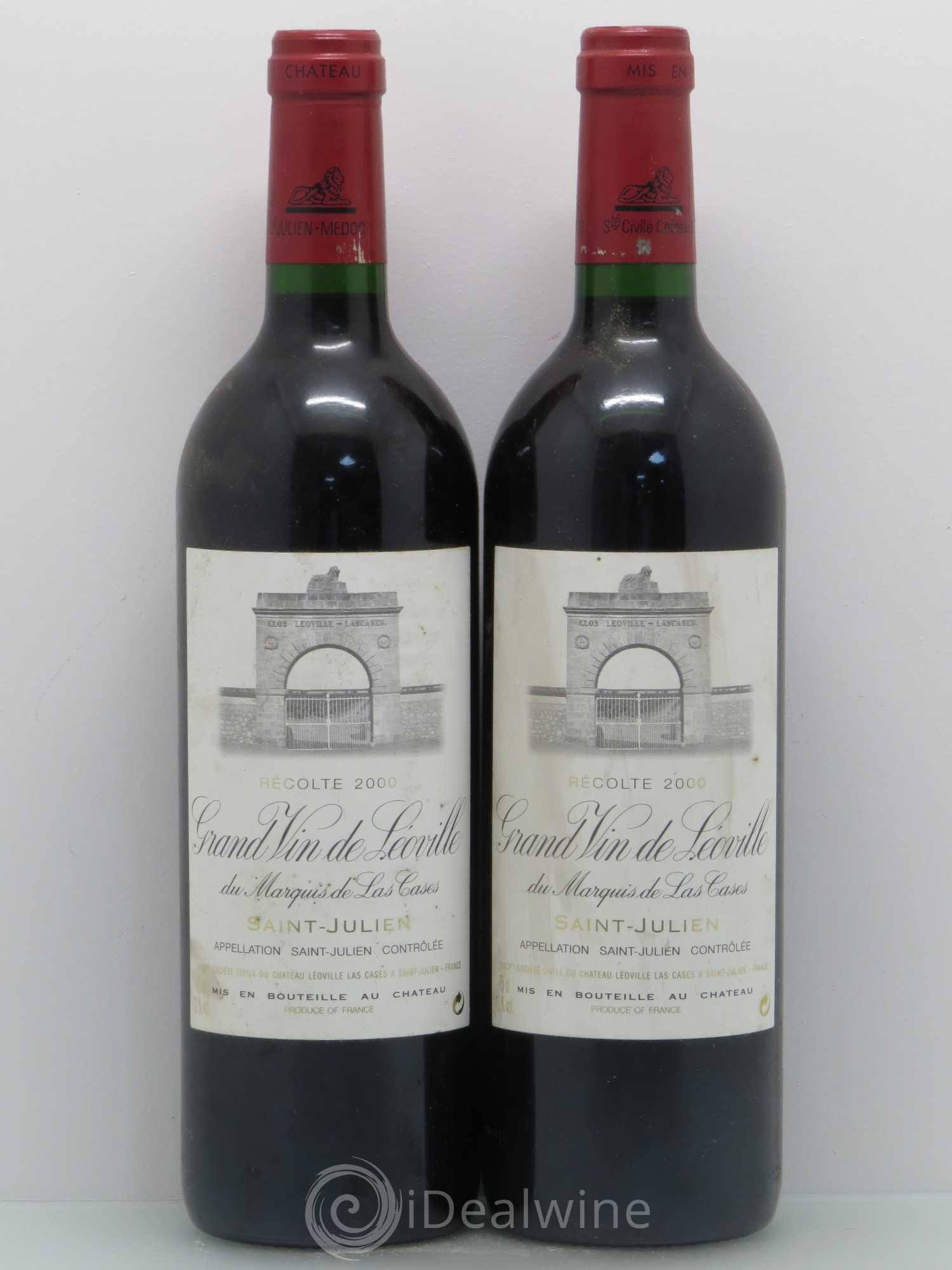Château Léoville Las Cases 2ème Grand Cru Classé 2000 - Lot de 2 bouteilles - 0