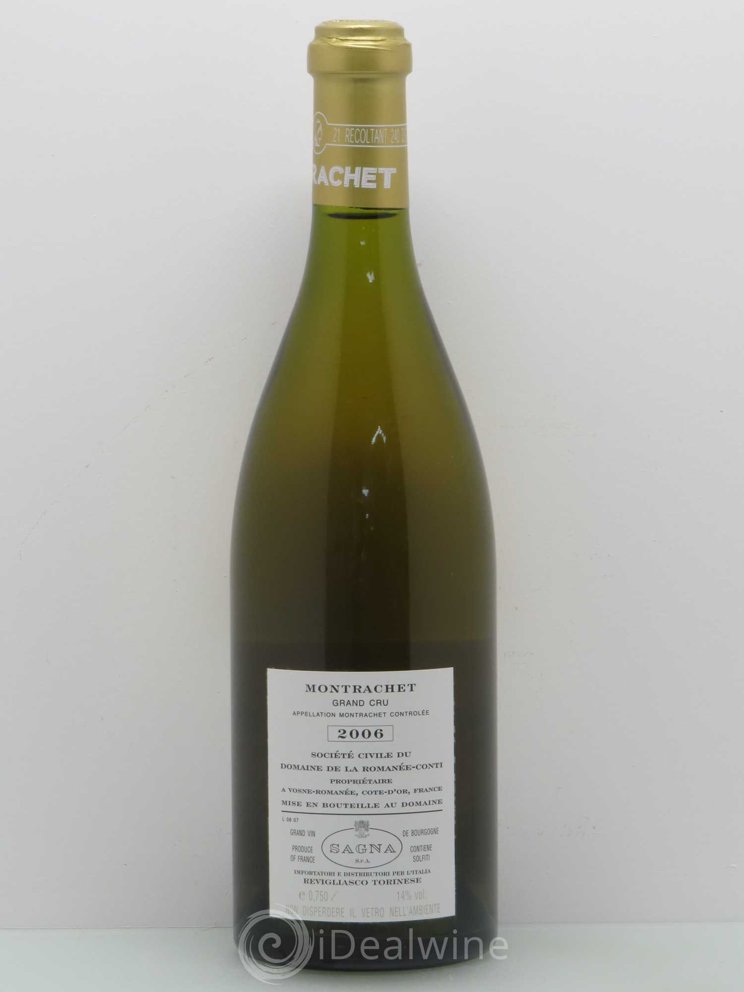 Montrachet Grand Cru Domaine de la Romanée-Conti 2006 - Posten von 1 Flasche - 1
