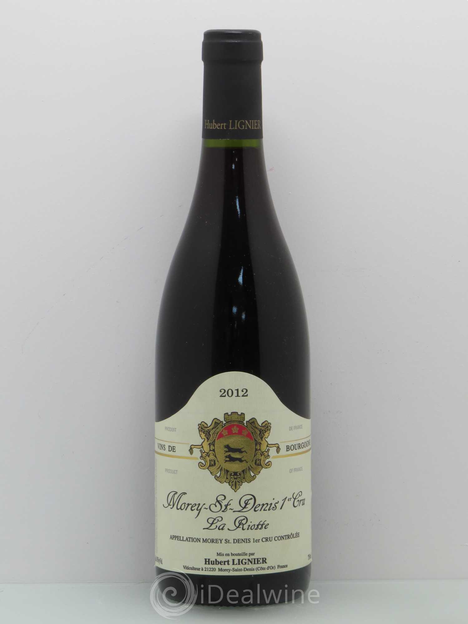 Morey-Saint-Denis 1er Cru La Riotte Hubert Lignier (Domaine) 2012 - Lot de 1 bouteille - 0
