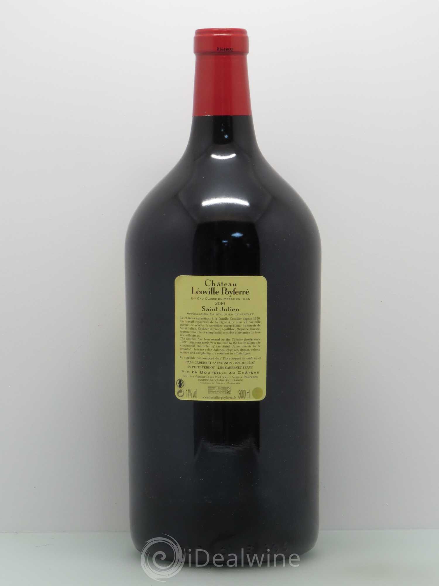 Château Léoville Poyferré 2ème Grand Cru Classé 2010 - Lot de 1 double magnum - 1
