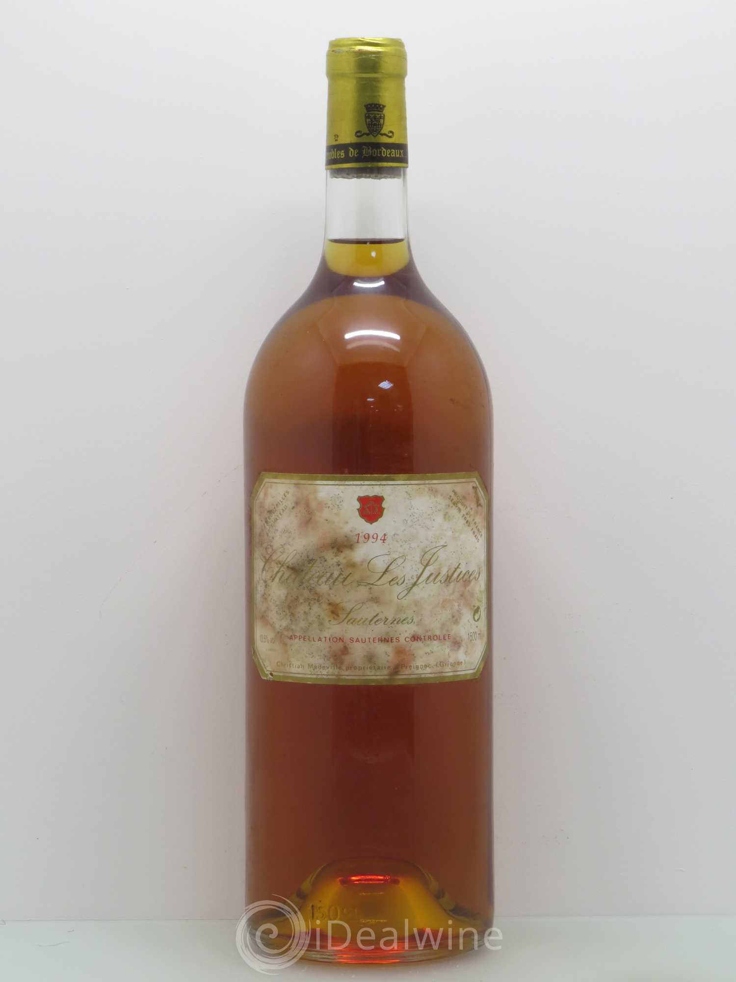 Château les Justices Cru Bourgeois 1994 - Lotto di 1 magnum - 0