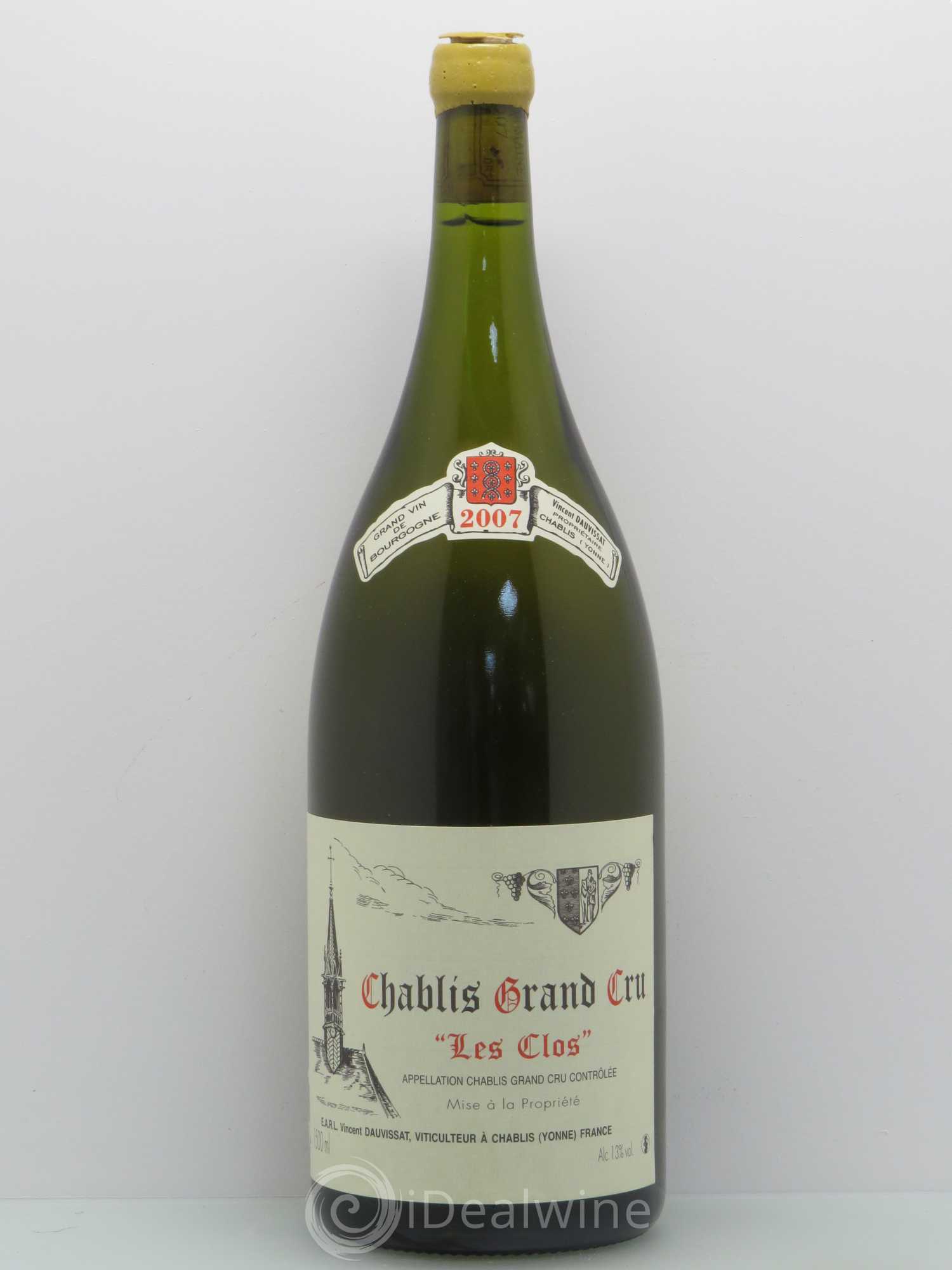 Chablis Grand Cru Les Clos Vincent Dauvissat (Domaine) 2007 - Lot de 1 magnum - 0