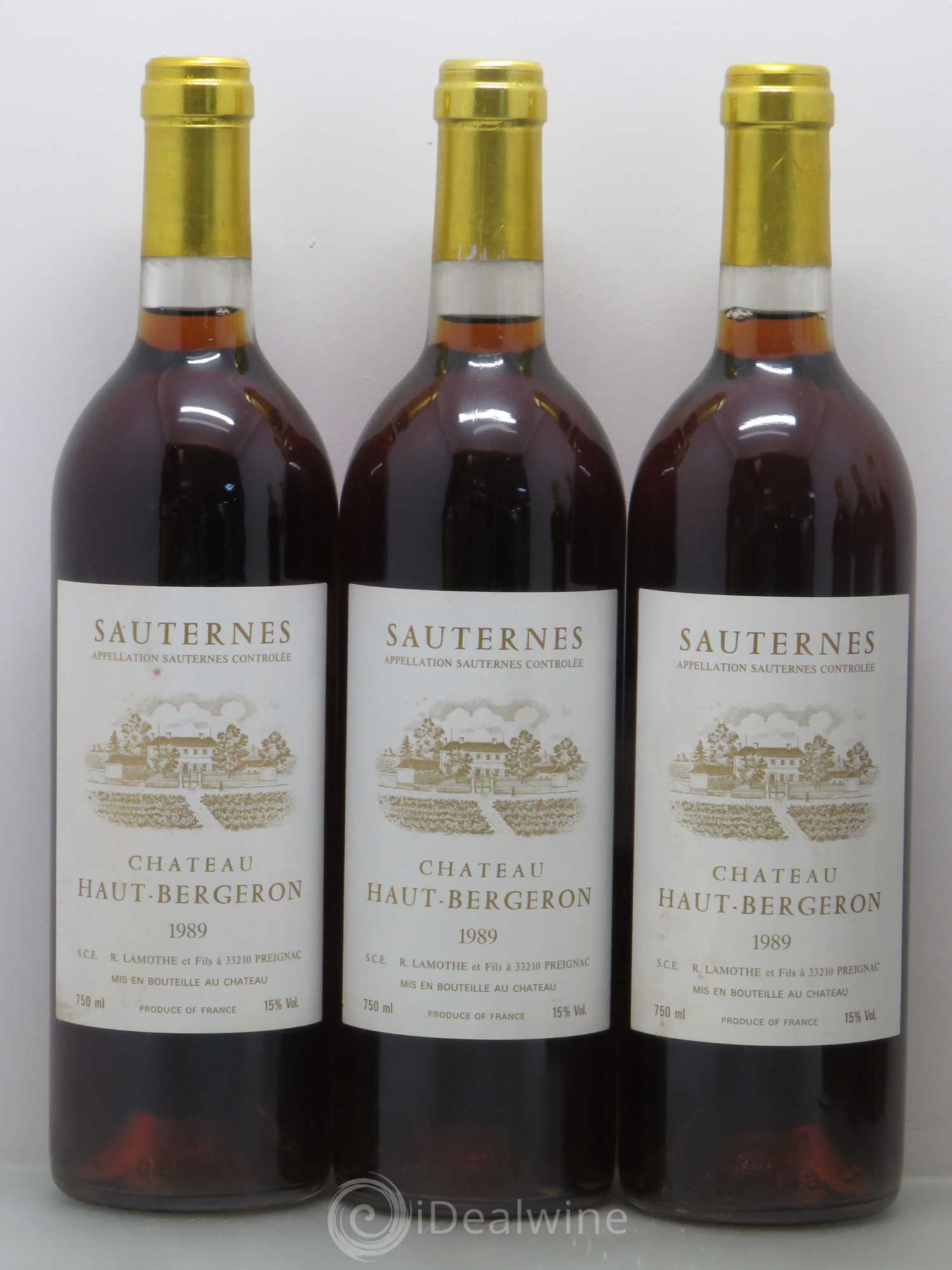 Château Haut-Bergeron 1989 - Lotto di 6 bottiglie - 1