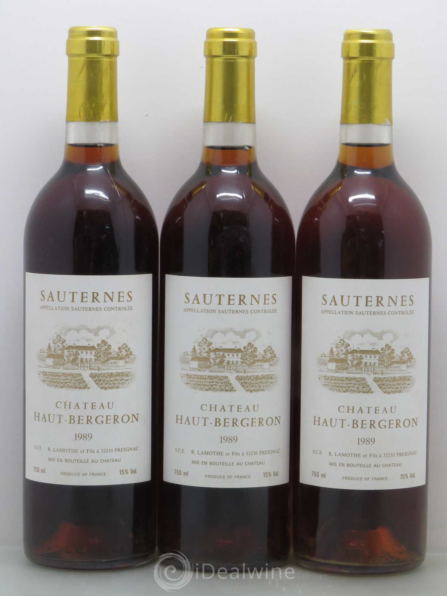 Château Haut-Bergeron 1989 - Lotto di 6 bottiglie - 2