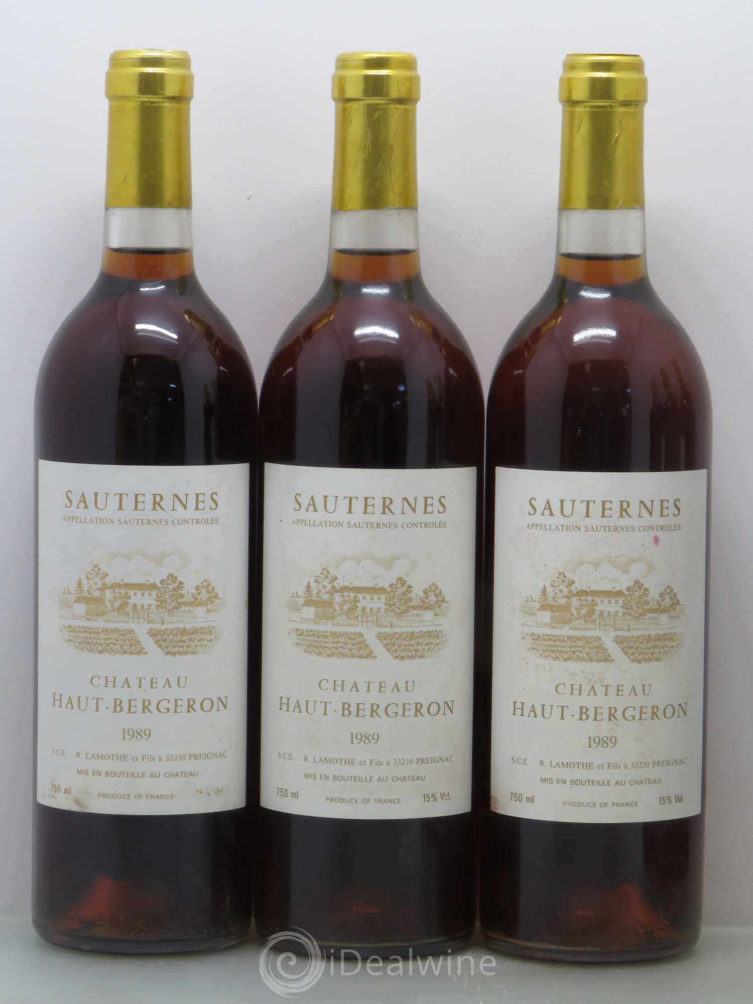 Château Haut-Bergeron 1989 - Lotto di 6 bottiglie - 1