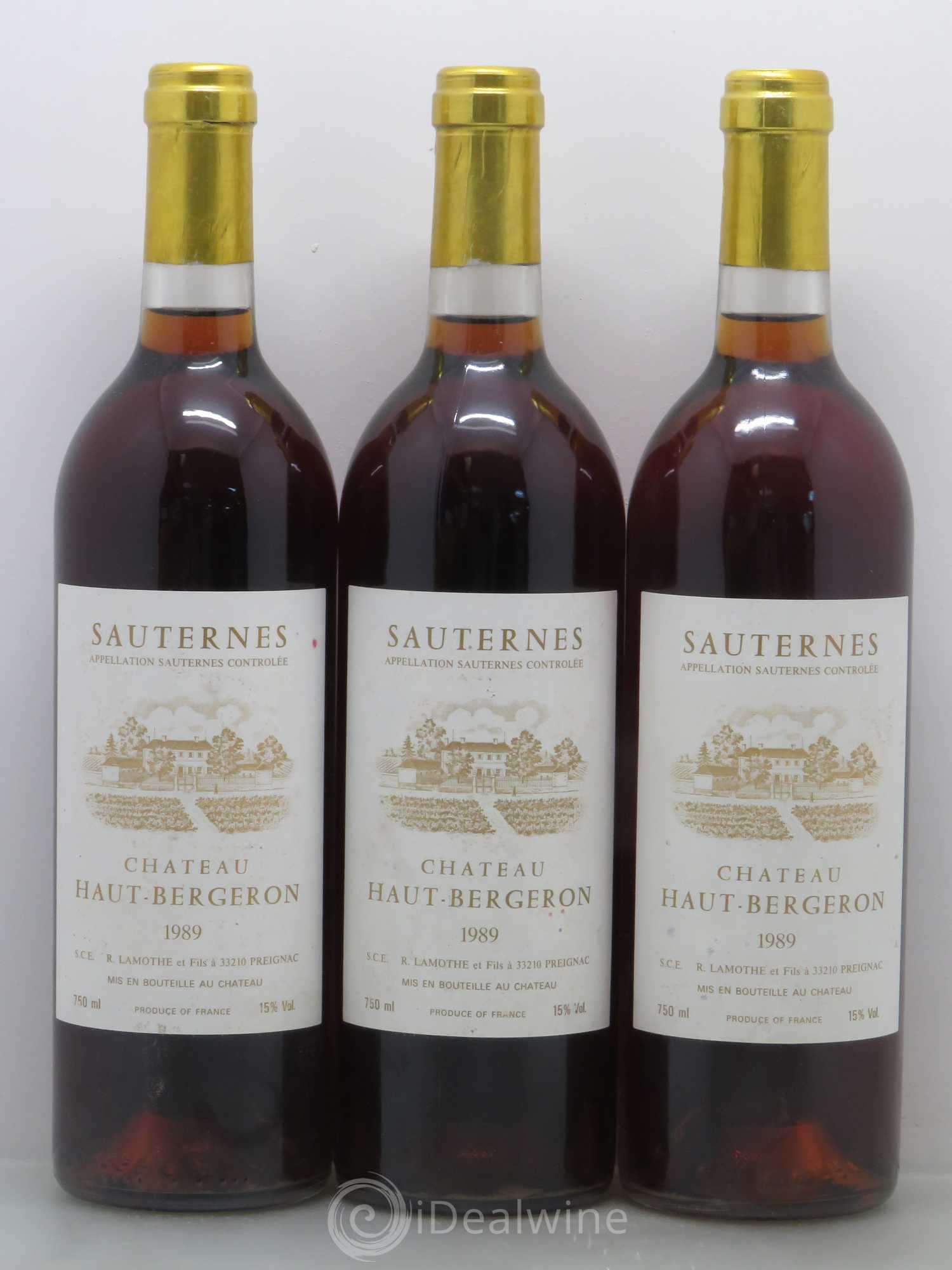 Château Haut-Bergeron 1989 - Lotto di 6 bottiglie - 2