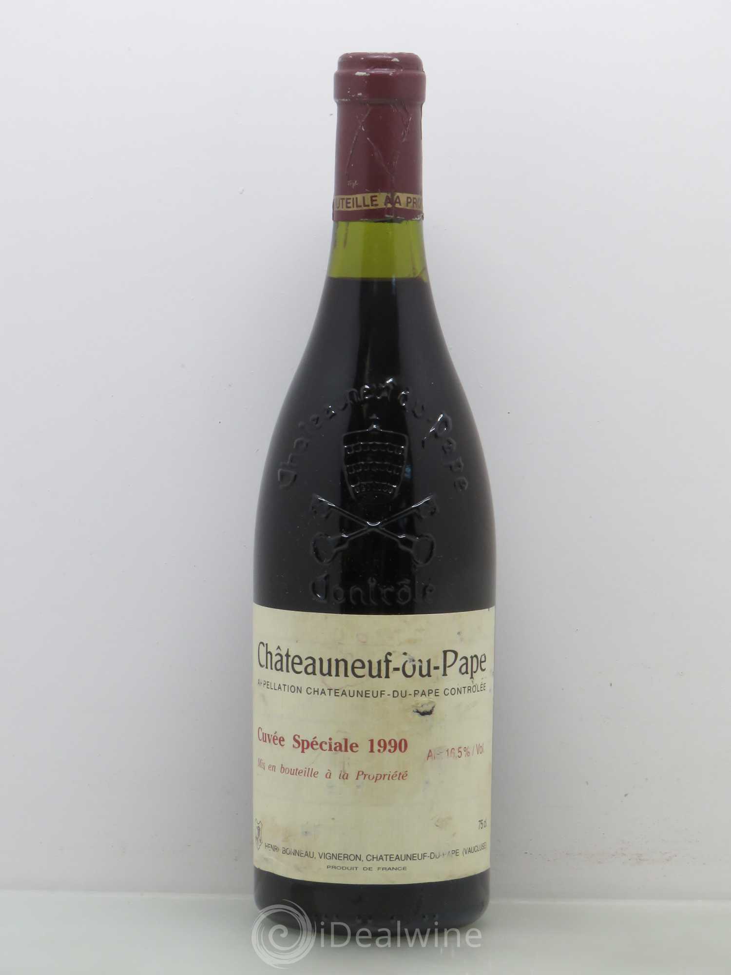 Châteauneuf-du-Pape Cuvée spéciale Henri Bonneau & Fils 1990 - Lot de 1 bouteille - 0