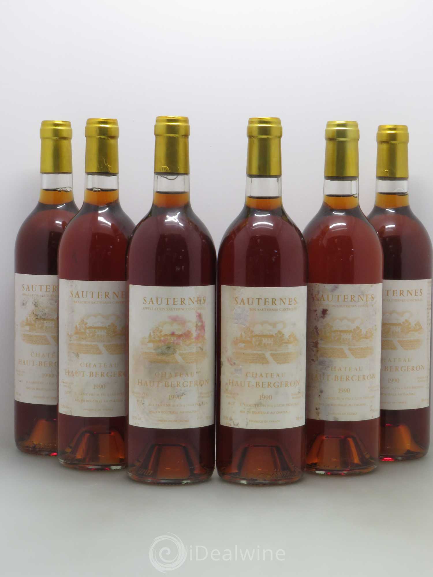 Château Haut-Bergeron 1990 - Lotto di 6 bottiglie - 0