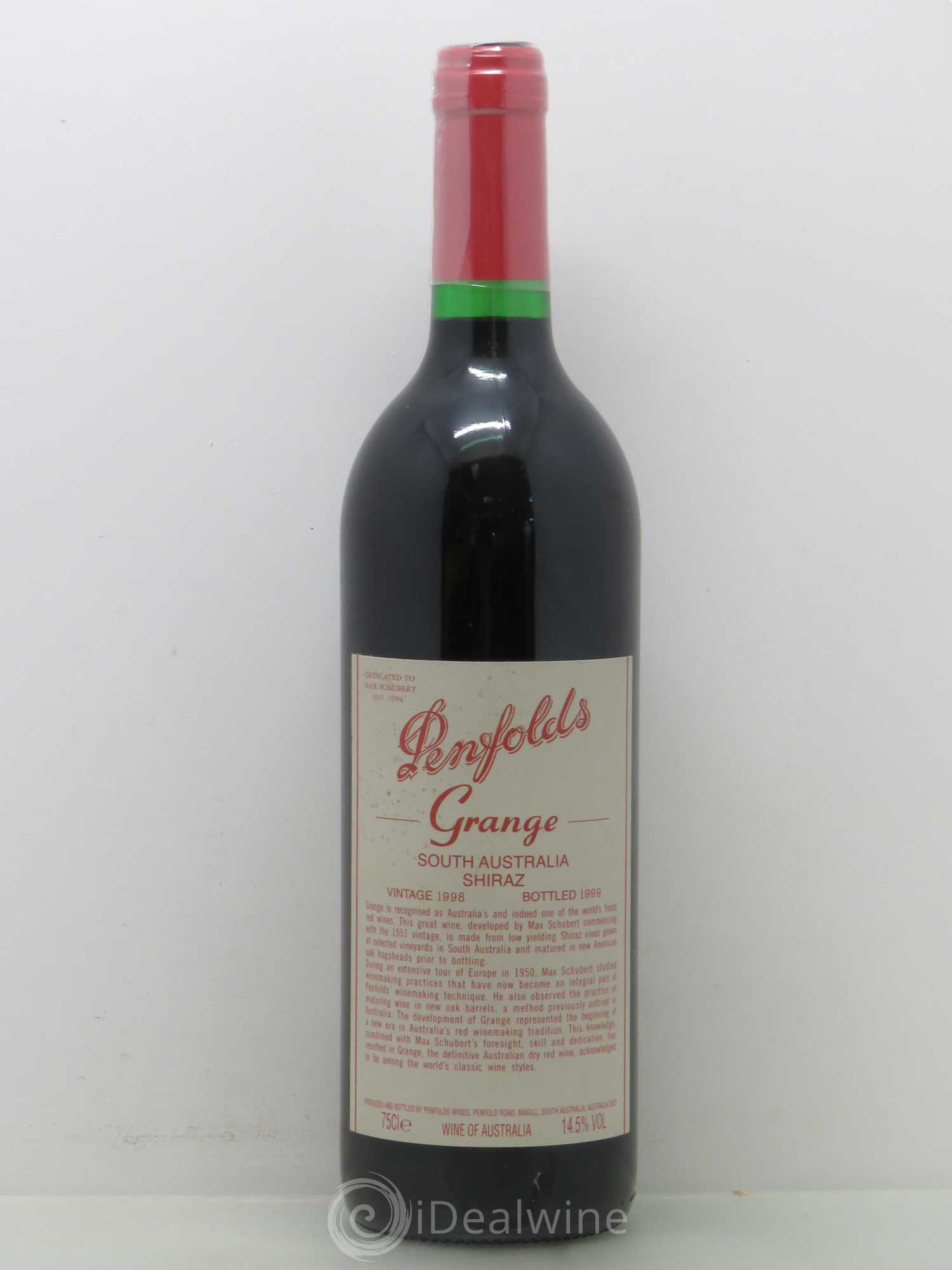 South Australia Penfolds Wines Grange Bin 95 1998 - Lot de 1 bouteille - 0