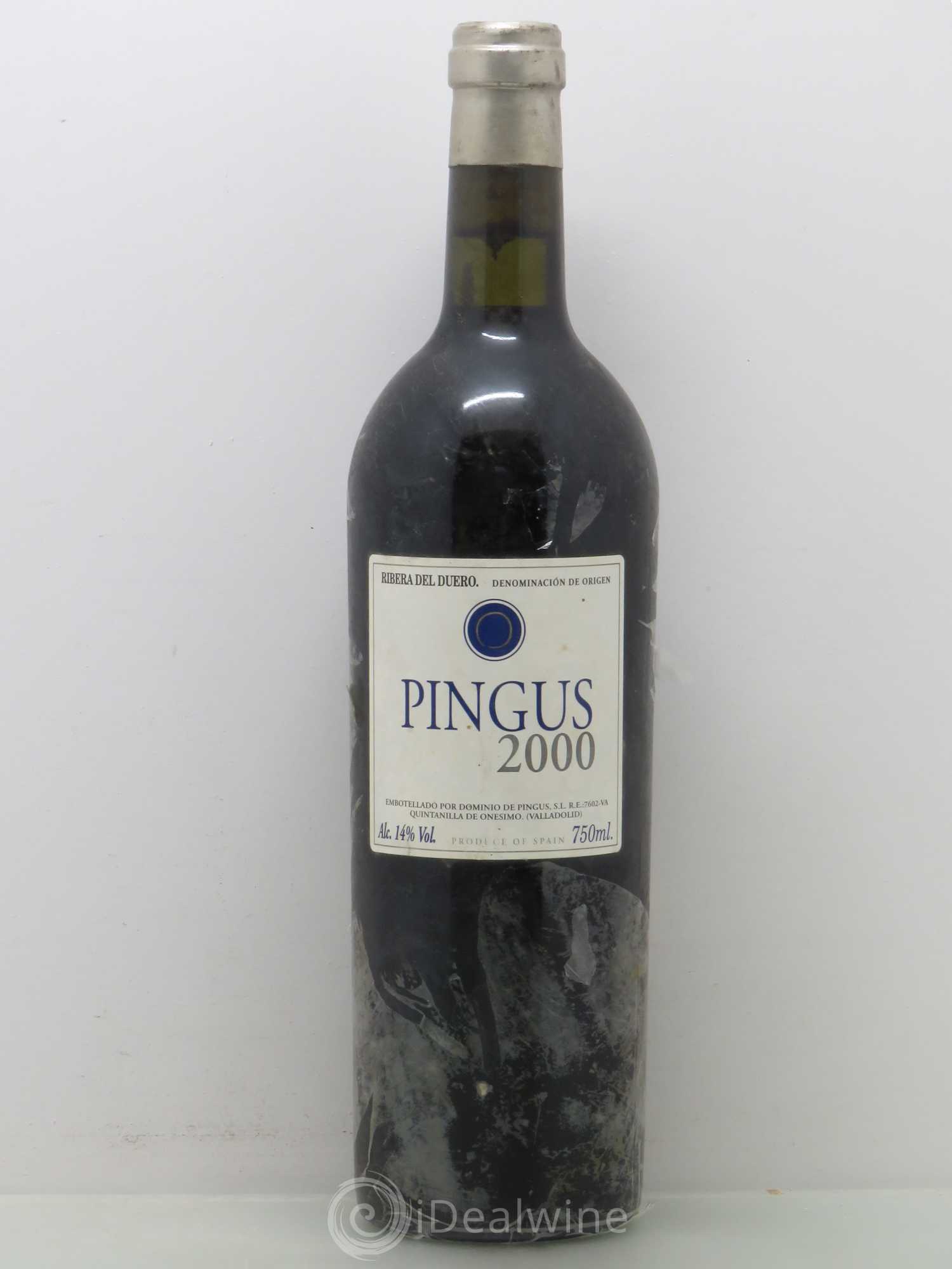 Ribera Del Duero Pingus Dominio de Pingus - Peter Sisseck 2000 - Lot de 1 bouteille - 0