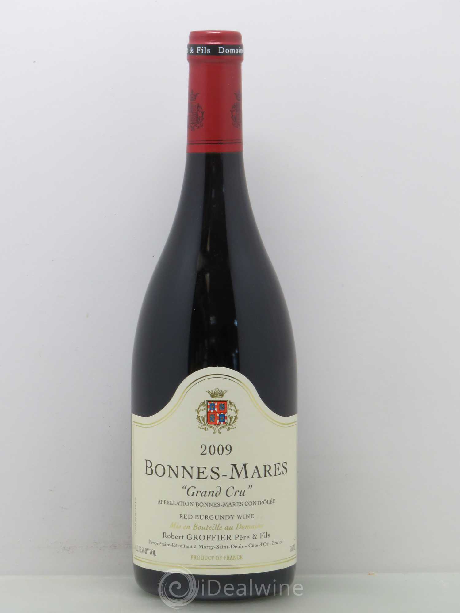 Bonnes-Mares Grand Cru Robert Groffier Père & Fils (Domaine) 2009 - Lot de 1 bouteille - 0