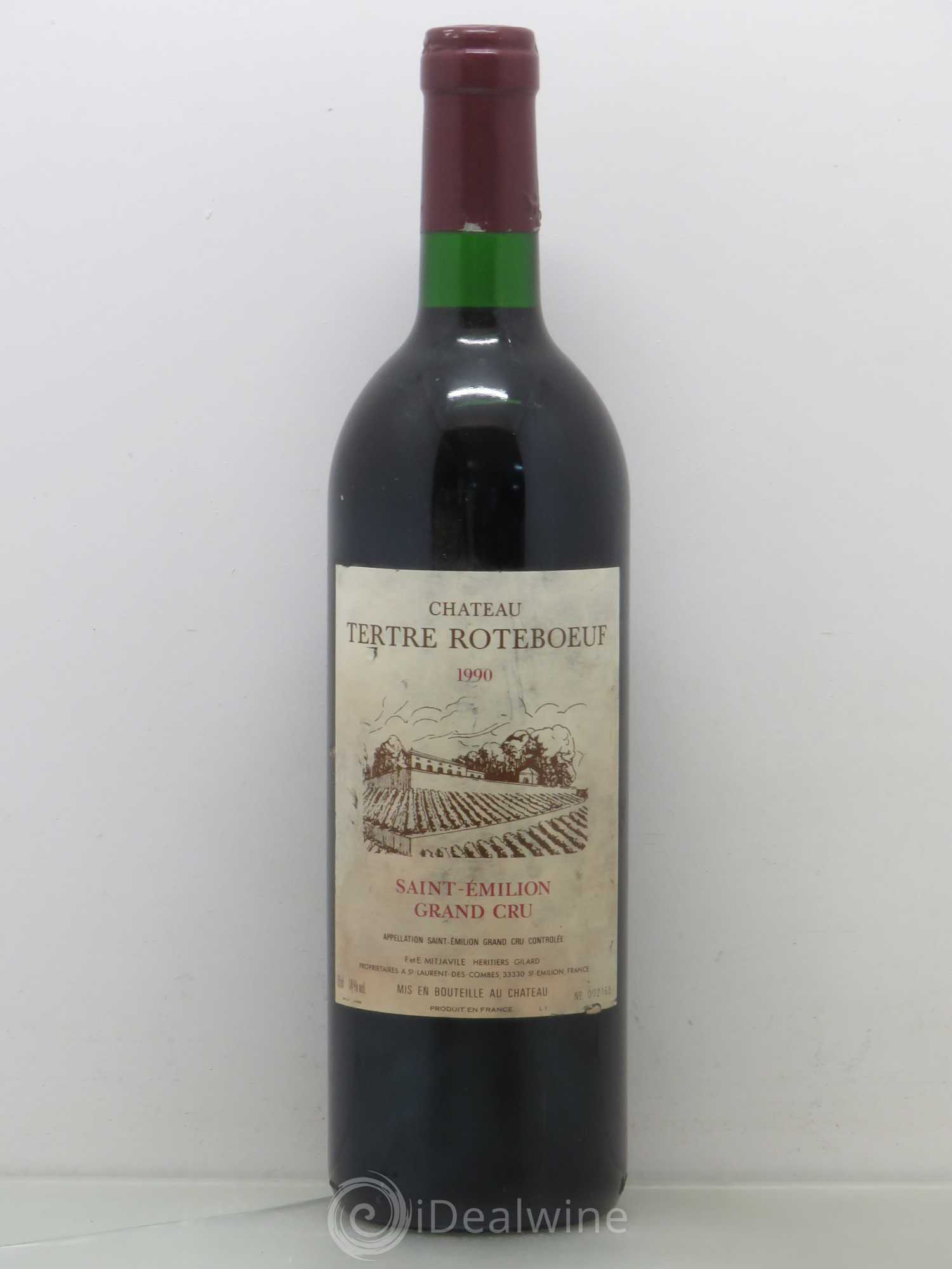 Château Tertre Roteboeuf 1990 - Posten von 1 Flasche - 0