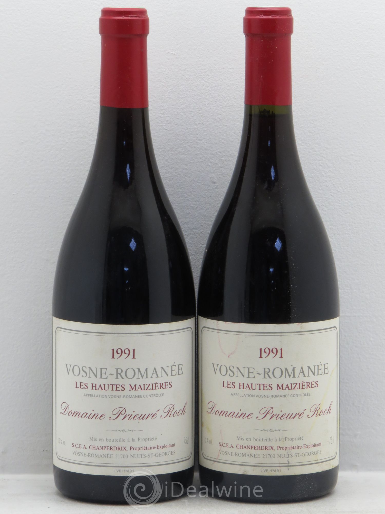 Vosne-Romanée Les Hautes Maizières Prieuré Roch 1991 - Lot de 2 bouteilles - 0