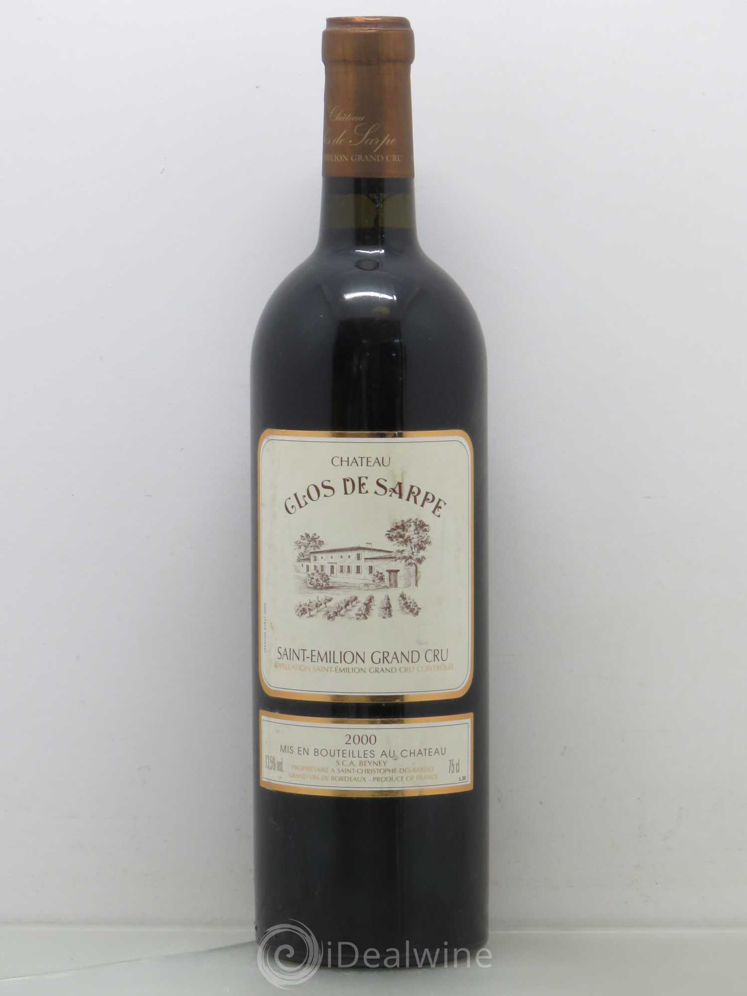 Clos de Sarpe Grand Cru Classé 2000 - Lot de 1 bouteille - 0